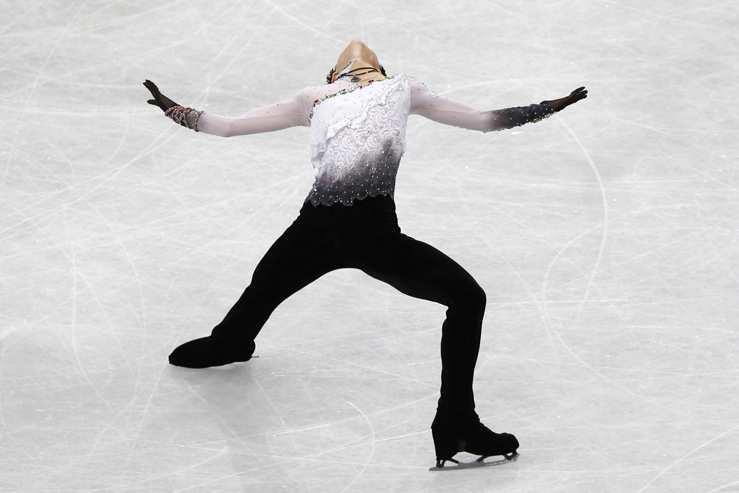 Mar. 28, 2014. Japan's Yuzuru Hanyu competes during the men's free program at the ISU World Figure Skating Championships in Saitama, north of Tokyo.
