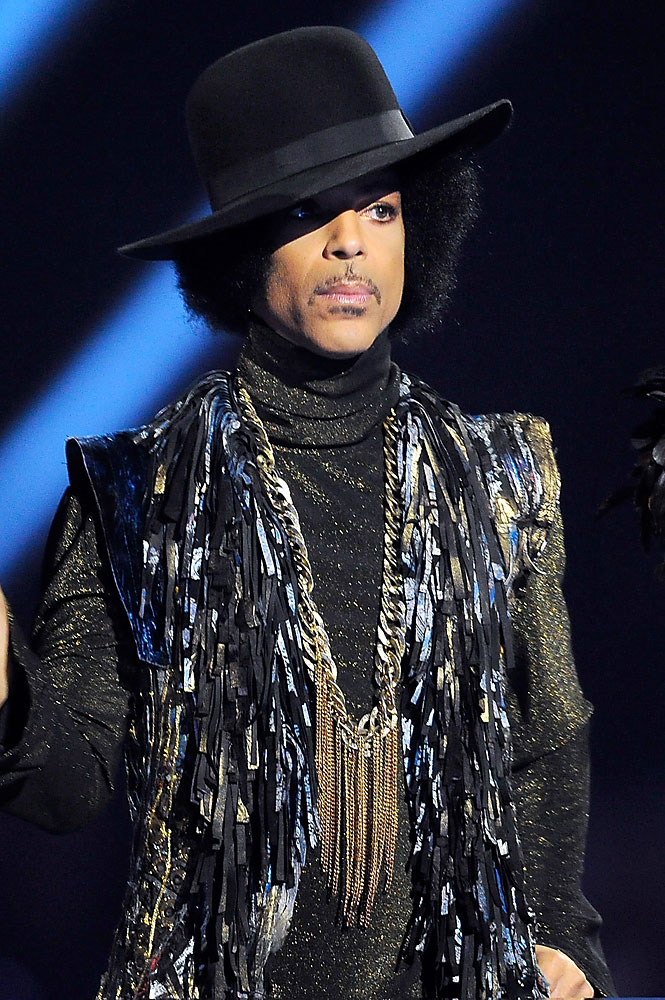 Prince at The BRIT Awards 2014,  Feb. 19, 2014 in London. (Courtesy of Jason Schmidt)