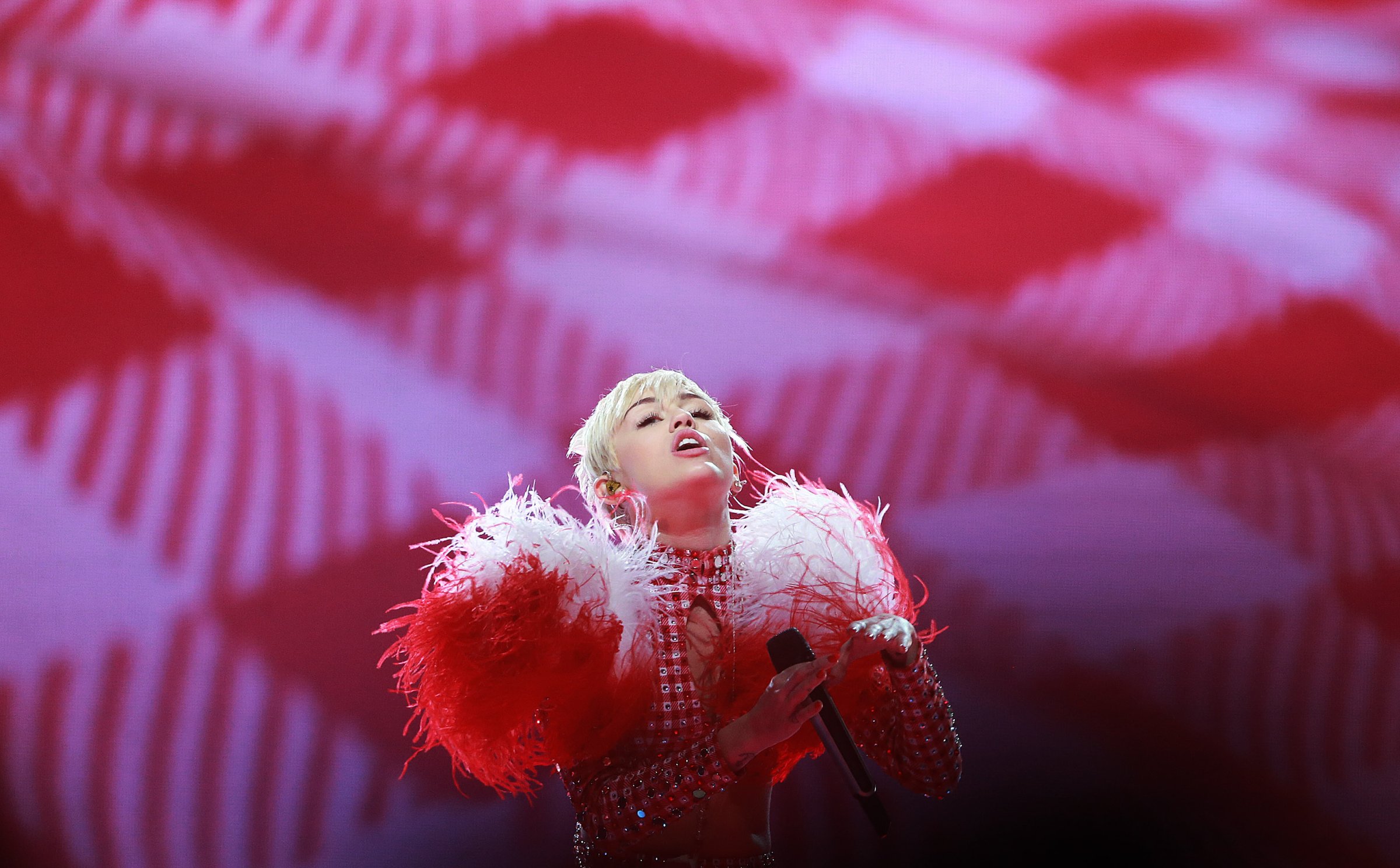 Miley Cyrus Performs At TD Garden