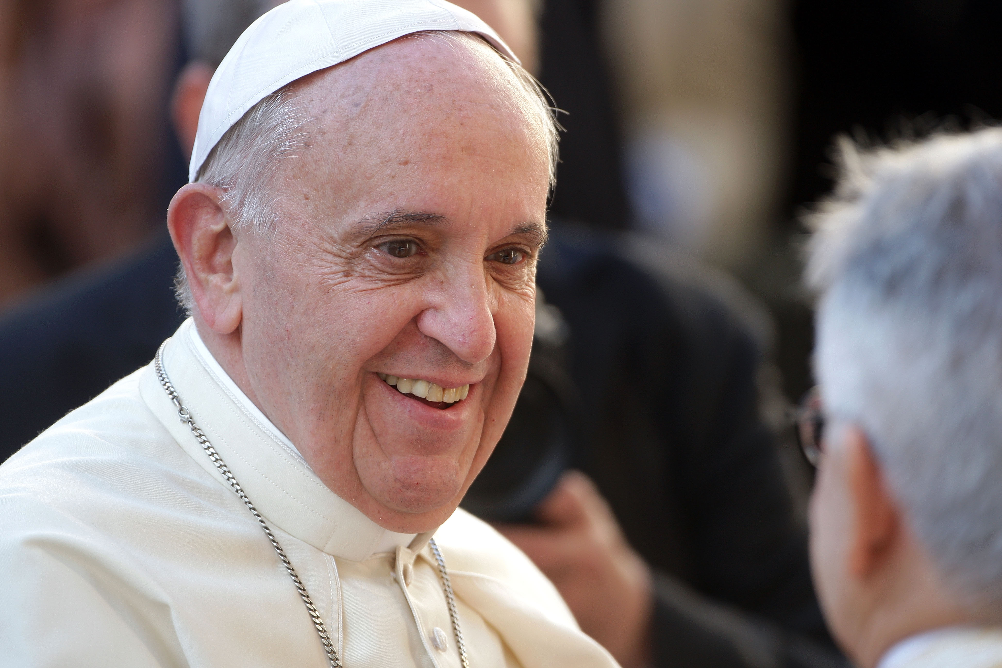 Pope Francis on April 24, 2014 in Rome, Italy. (Franco Origlia—Getty Images)