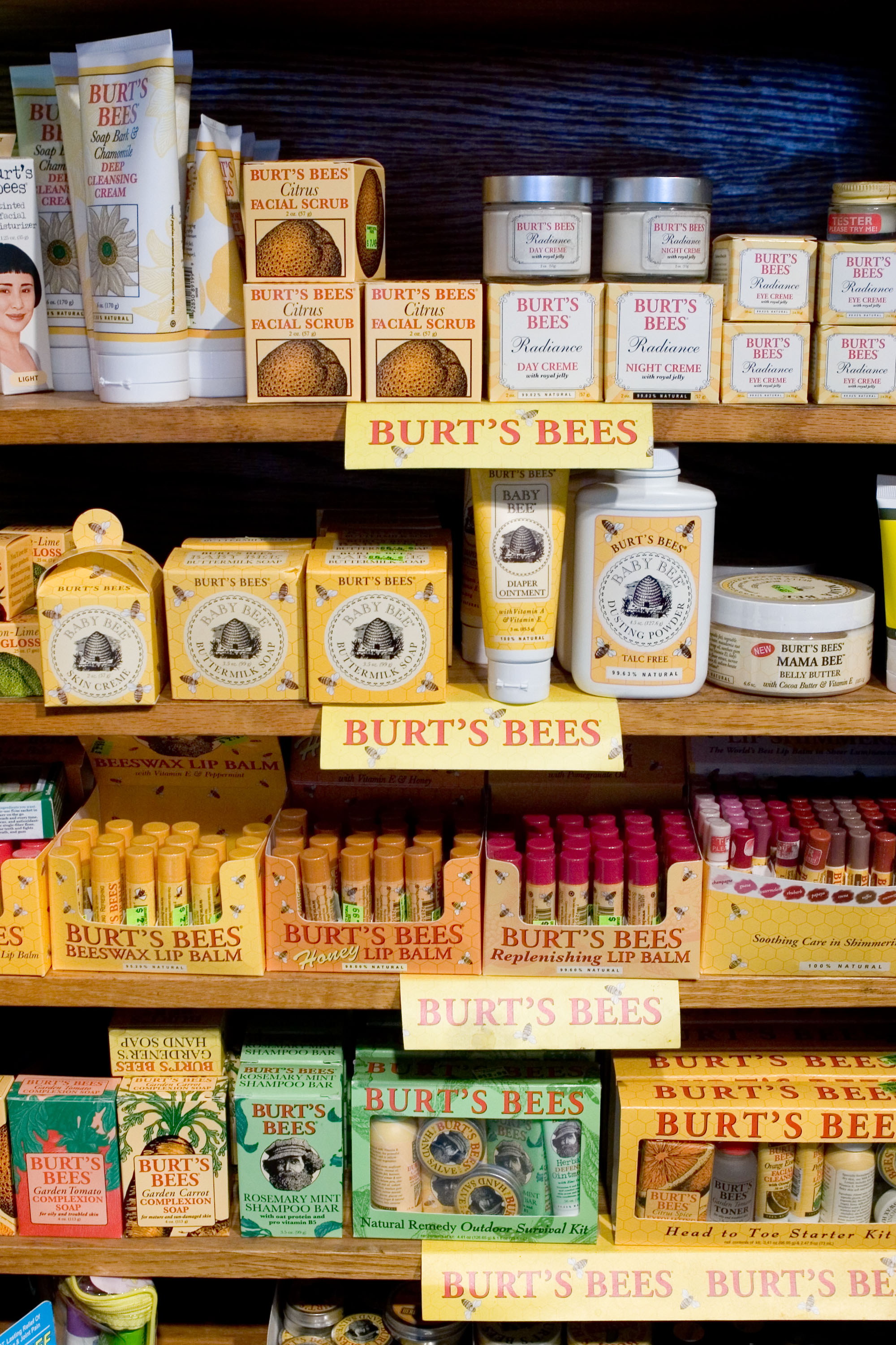 Burt's Bees products are displayed at Gramercy Natural Front