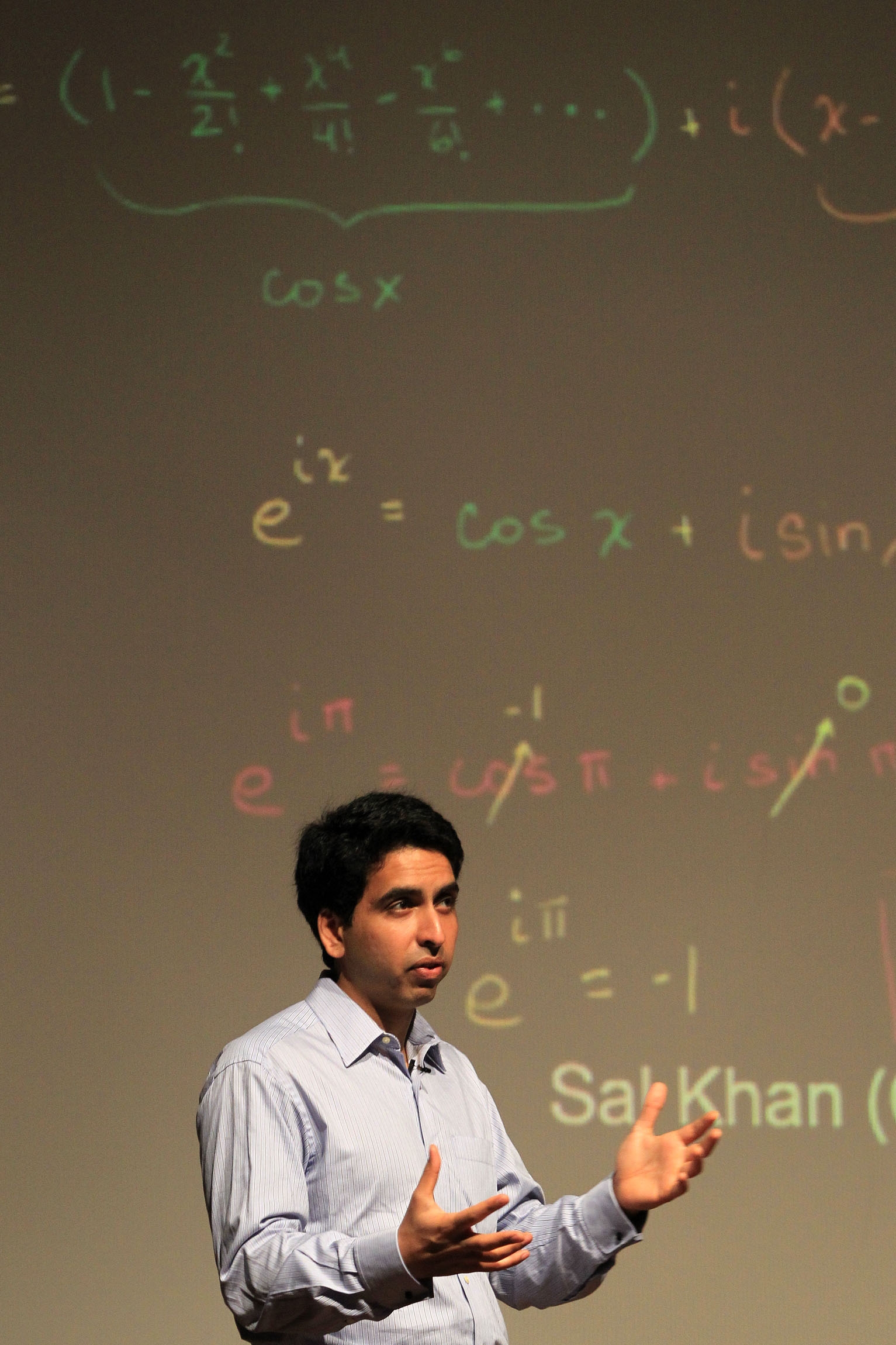 Salman Khan, educator and Khan Academy founder Sal Khan is a true education pioneer. He started by posting a math lesson, but his impact on education might truly be incalculable.  —philanthropist Bill Gates
