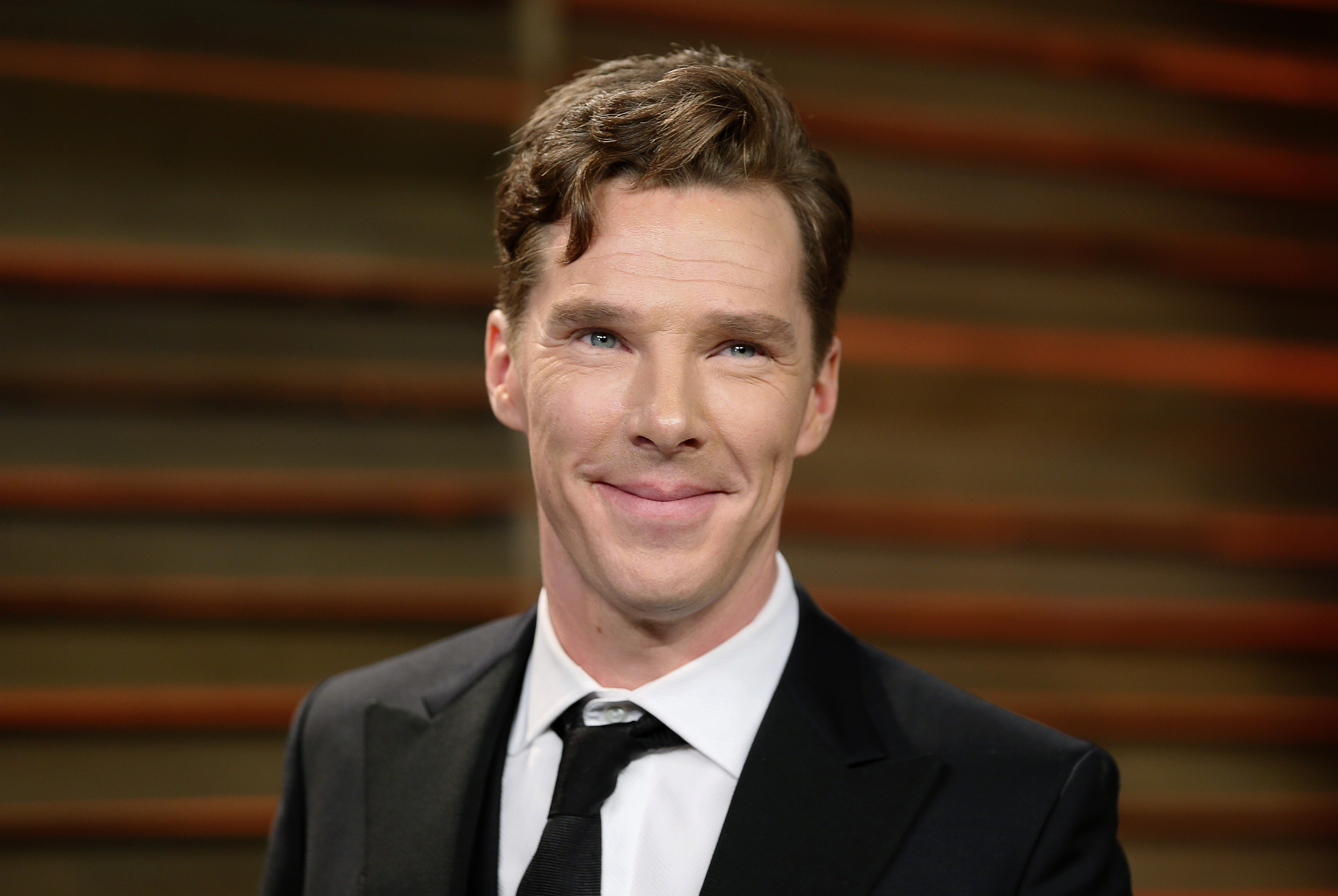 Benedict Cumberbatch arrives at the 2014 Vanity Fair Oscars Party in West Hollywood, on March 3, 2014. (Danny Moloshok—Reuters)