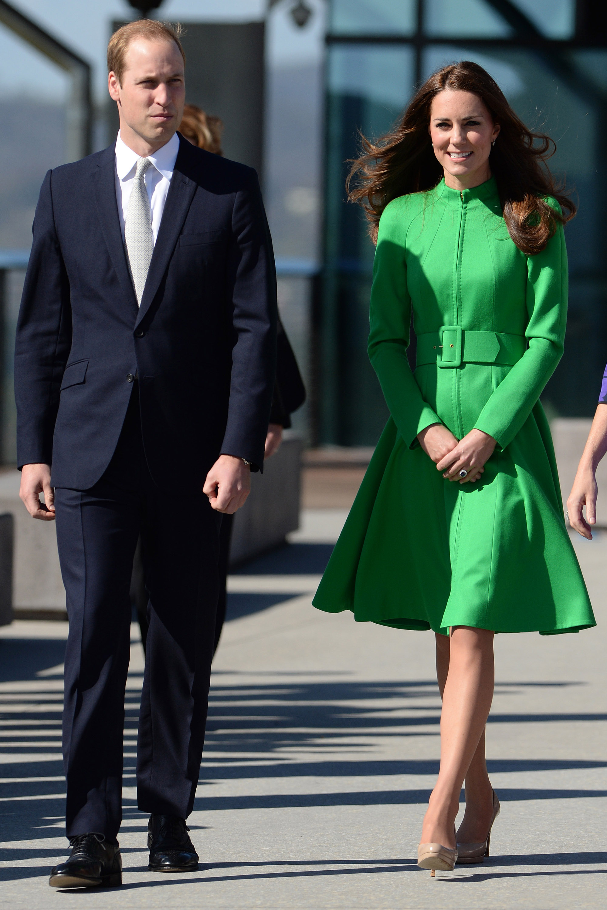 From left: The Duke and Duchess visit the National Portrait Gallery in Canberra April 24, 2014.
