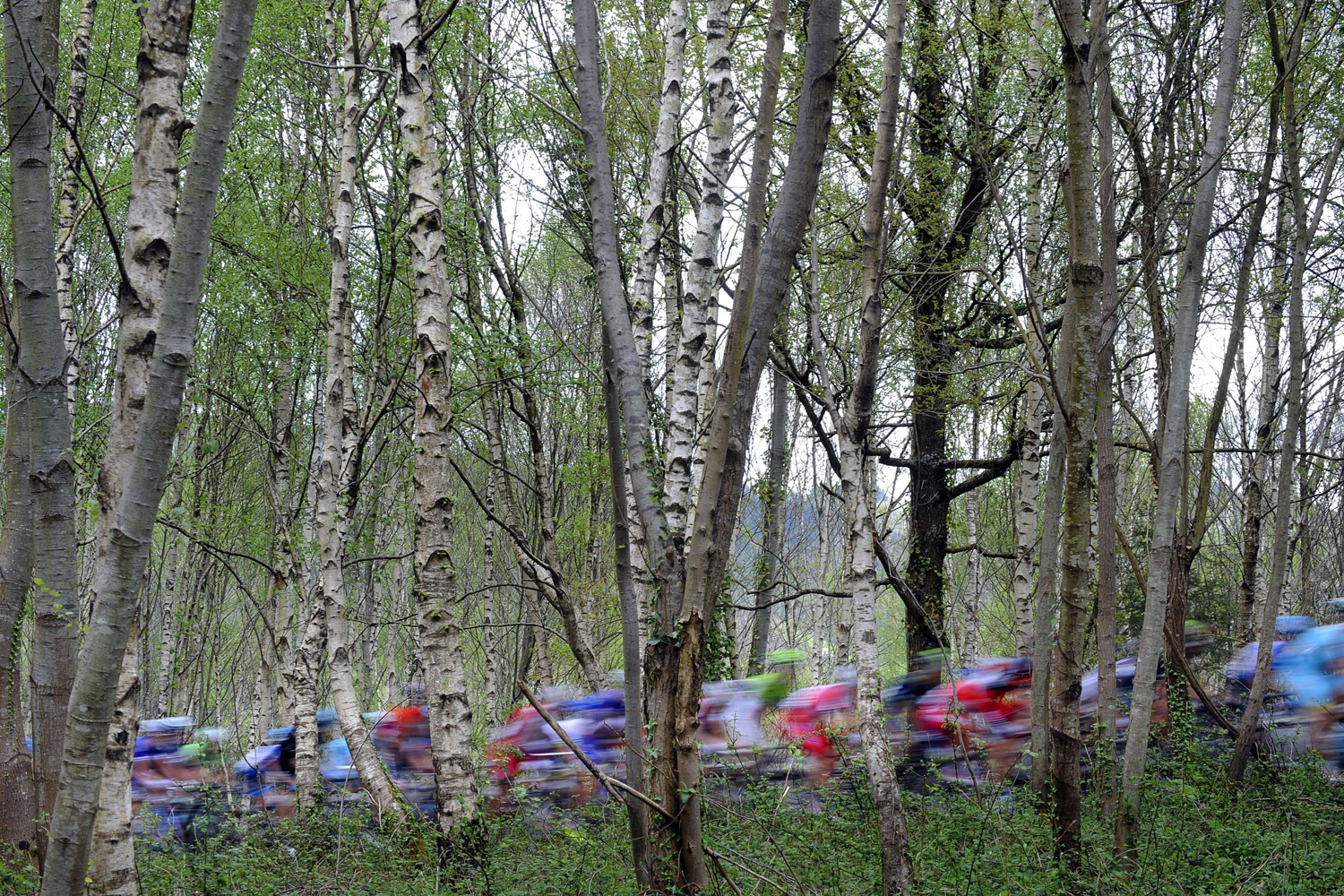 Apr. 7, 2014. The pack climb the Okorro hill in Lazkao during the first stage of the Tour of the Basque Country, a 153.4km ride around Ordizia, northern Spain. Former two-time Tour de France champion Alberto Contador (Tinkoff-Saxo) won the first stage of the Tour of the Basque Country.