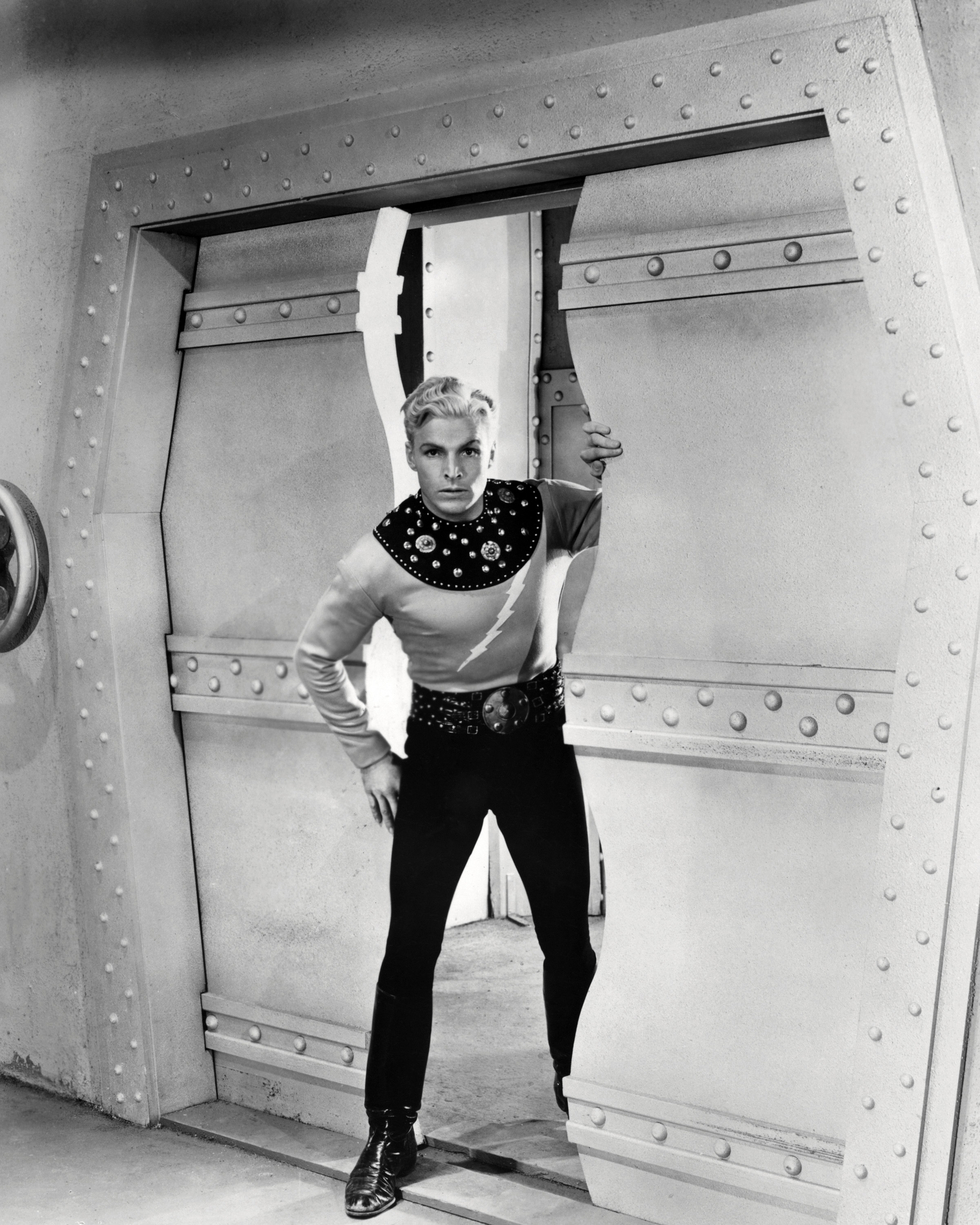 American athlete and actor Buster Crabbe in the title role of 'Flash Gordon', 1936. (Silver Screen Collection—Getty Images)