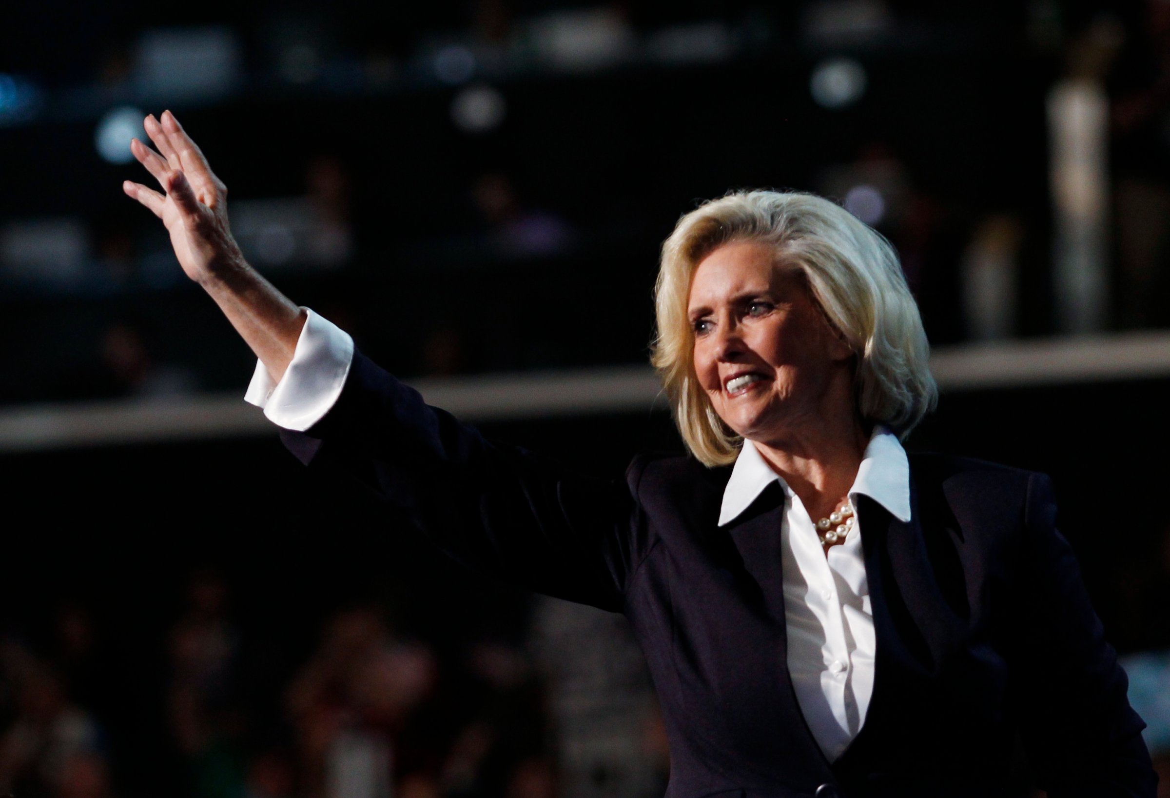 Women's rights leader Lilly Ledbetter, namesake of the Lilly Ledbetter Fair Pay Act, addresses the first session of the Democratic National Convention in Charlotte, N.C., on Sept. 4, 2012.