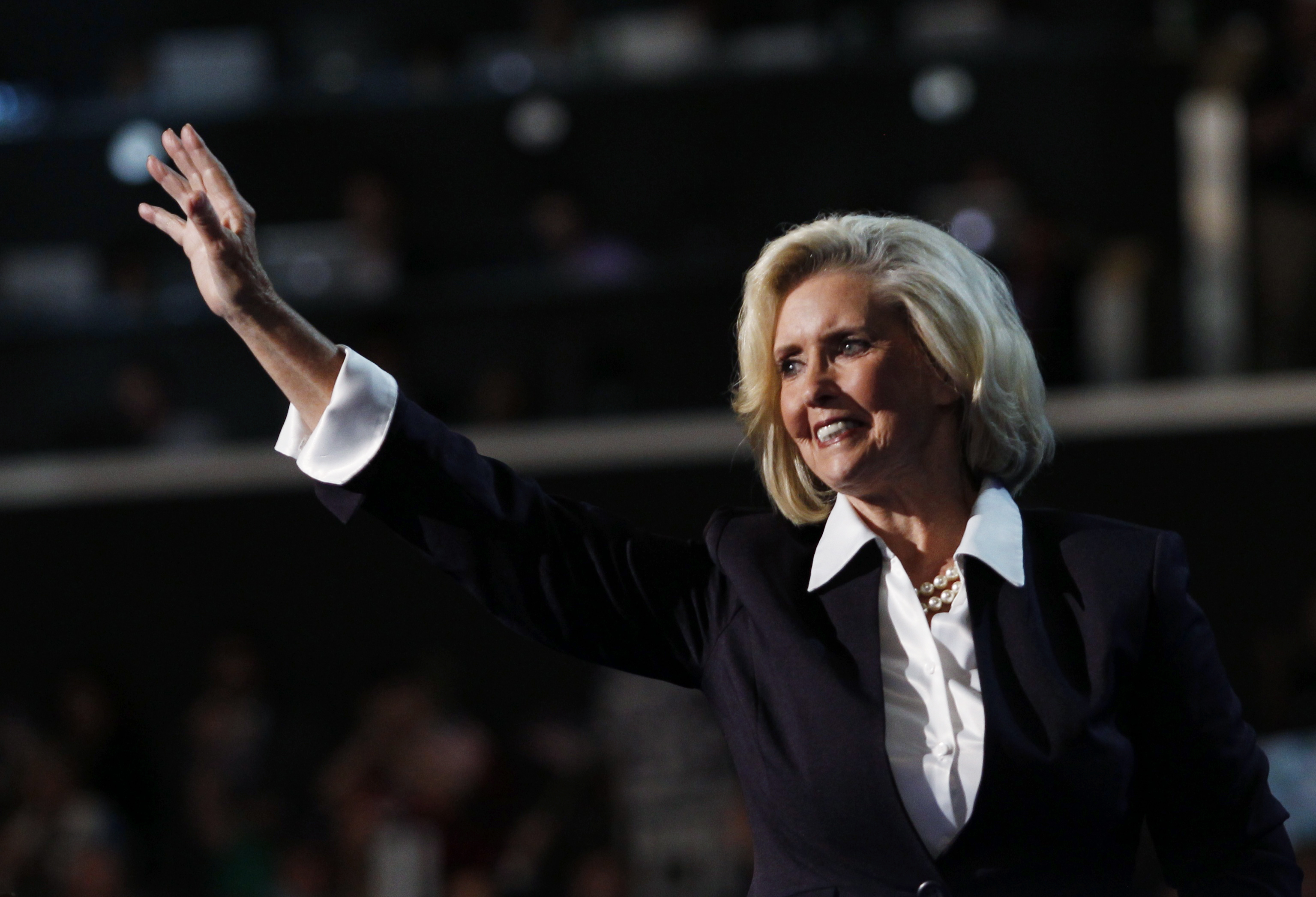 Women's rights leader Lilly Ledbetter, namesake of the Lilly Ledbetter Fair Pay Act, addresses the first session of the Democratic National Convention in Charlotte, N.C., on Sept. 4, 2012. (Jessica Rinaldi—Reuters)