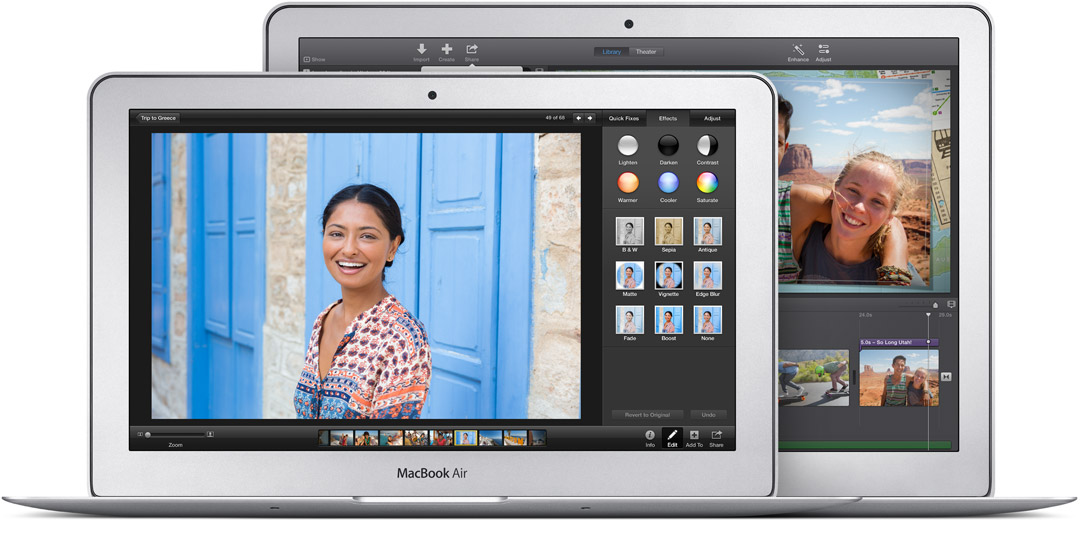 Apple's 11- and 13-inch MacBook Air laptops (Apple)