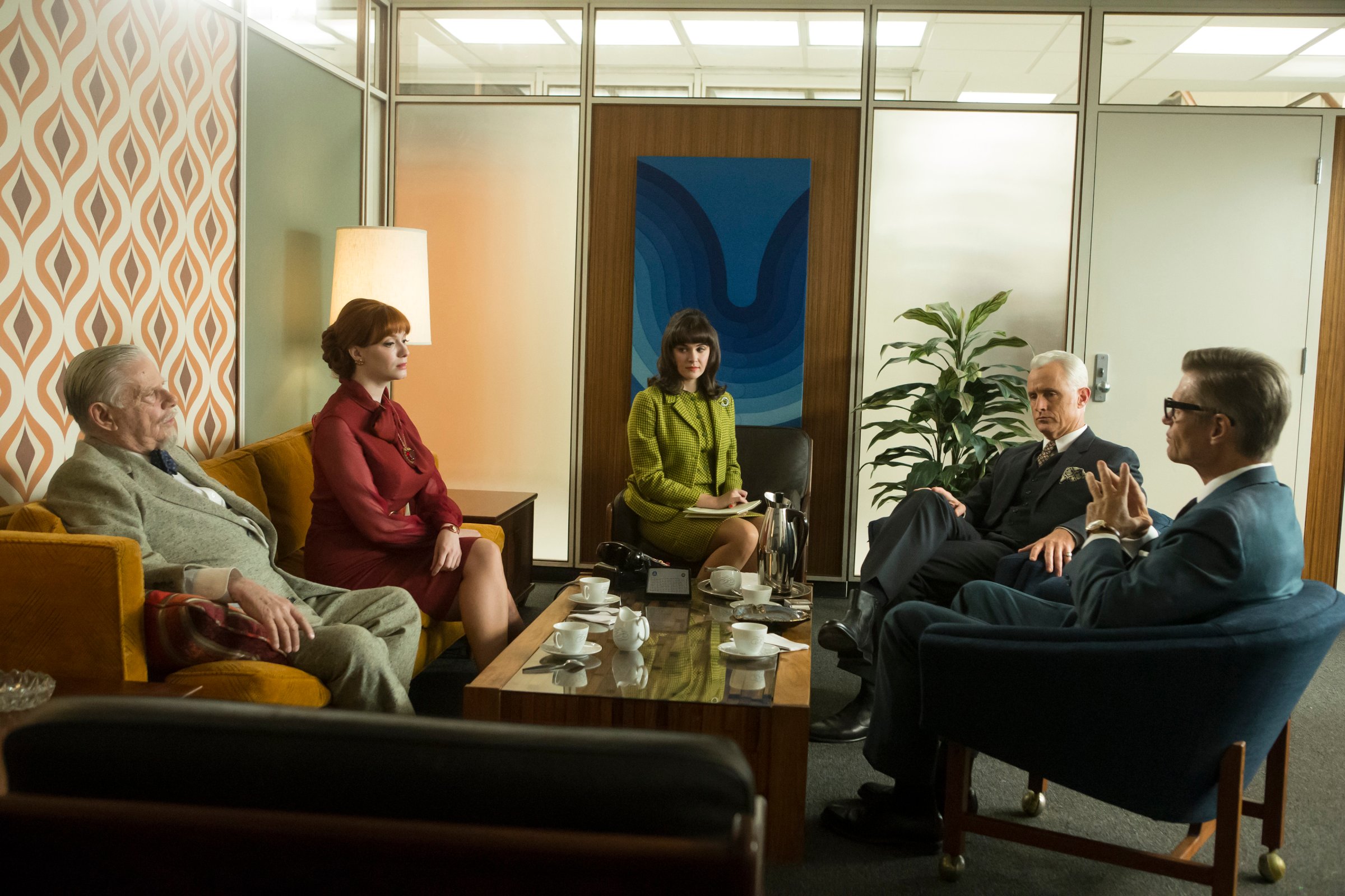 A partners' meeting on Mad Men.