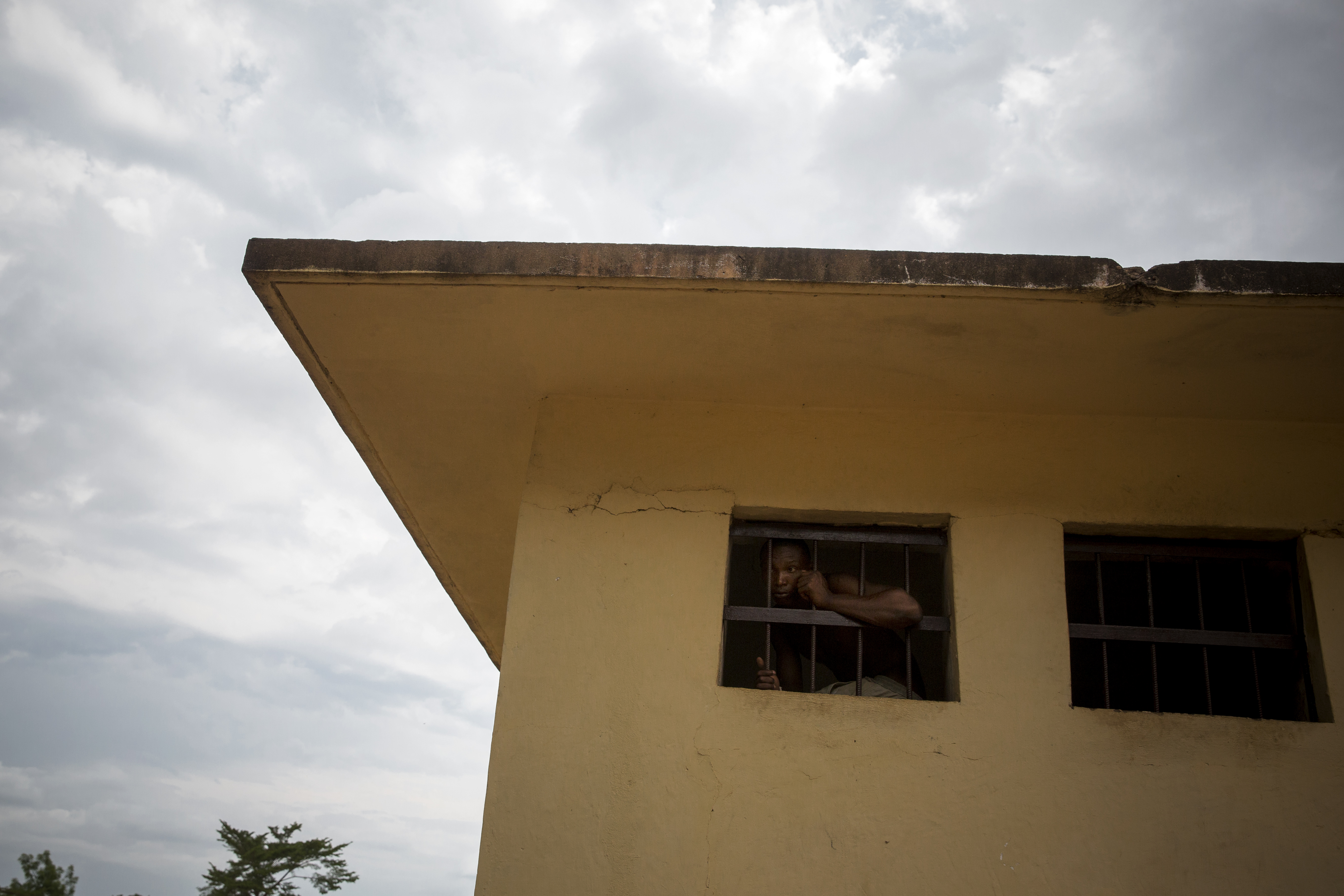 Mar. 31, 2014. Bangui. A jail where detainees can regularly escape and where the staff has reportedly not been paid in the last six months.