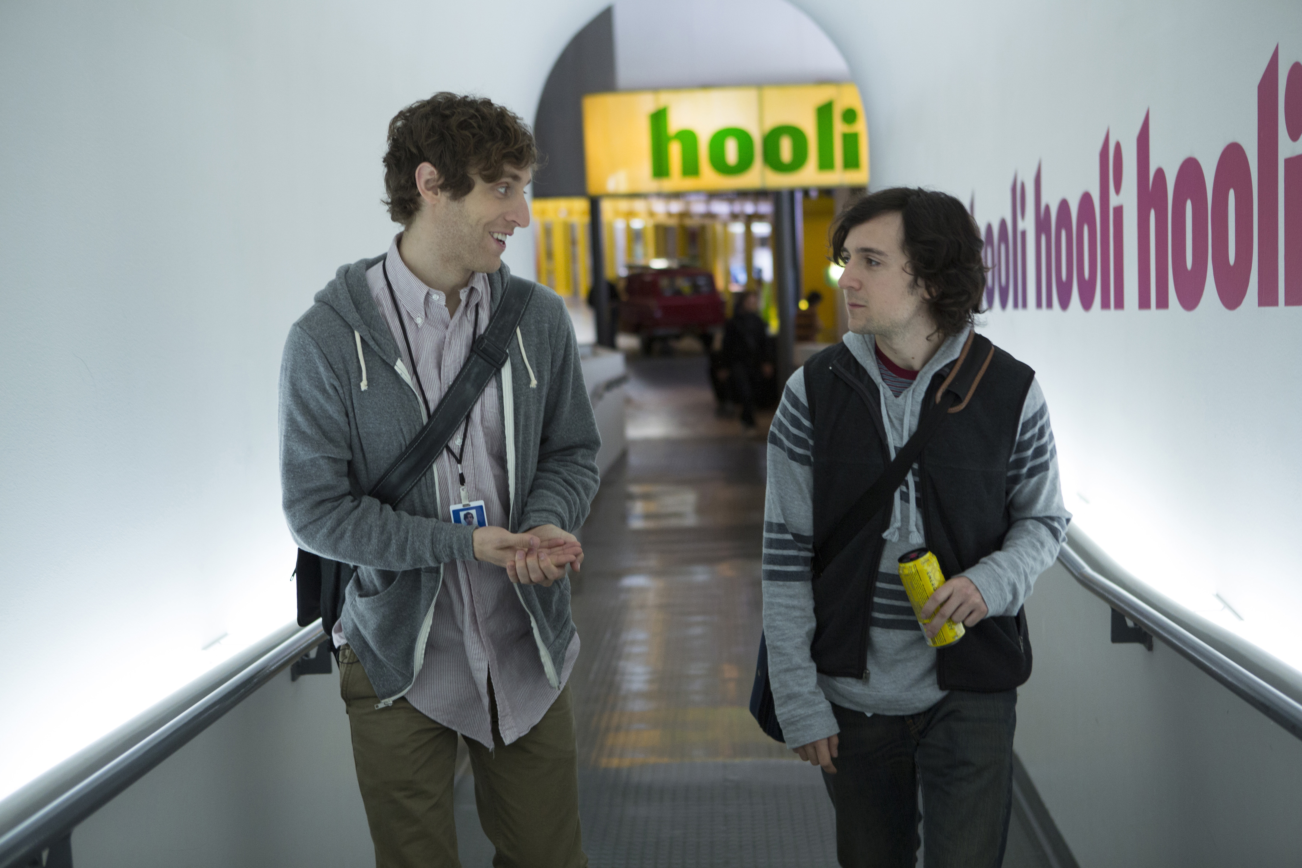 Thomas Middleditch and Josh Brener in Silicon Valley