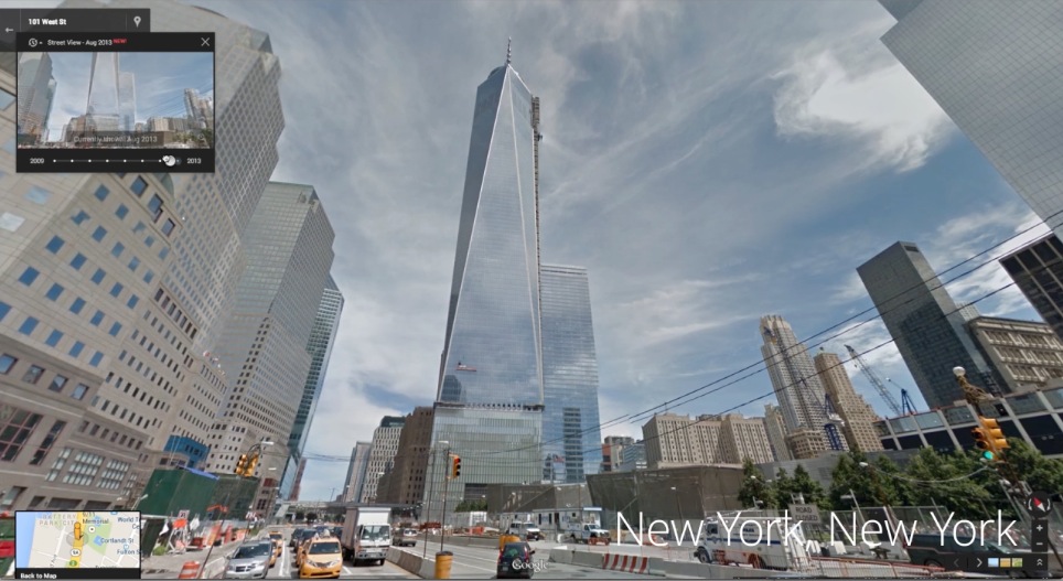 Google released time lapse functionality within street view, allowing users to look back in time. (Google)
