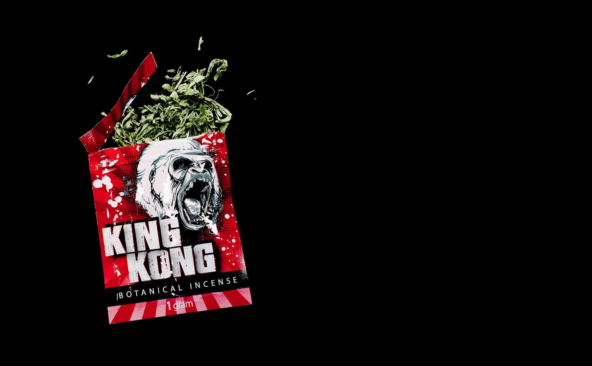 A package of synthetic cannabinoid seized by the DEA