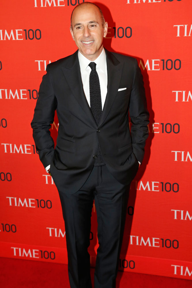 Matt Lauer at the Time 100 Gala at Jazz at Lincoln Center in New York on April, 29, 2014.