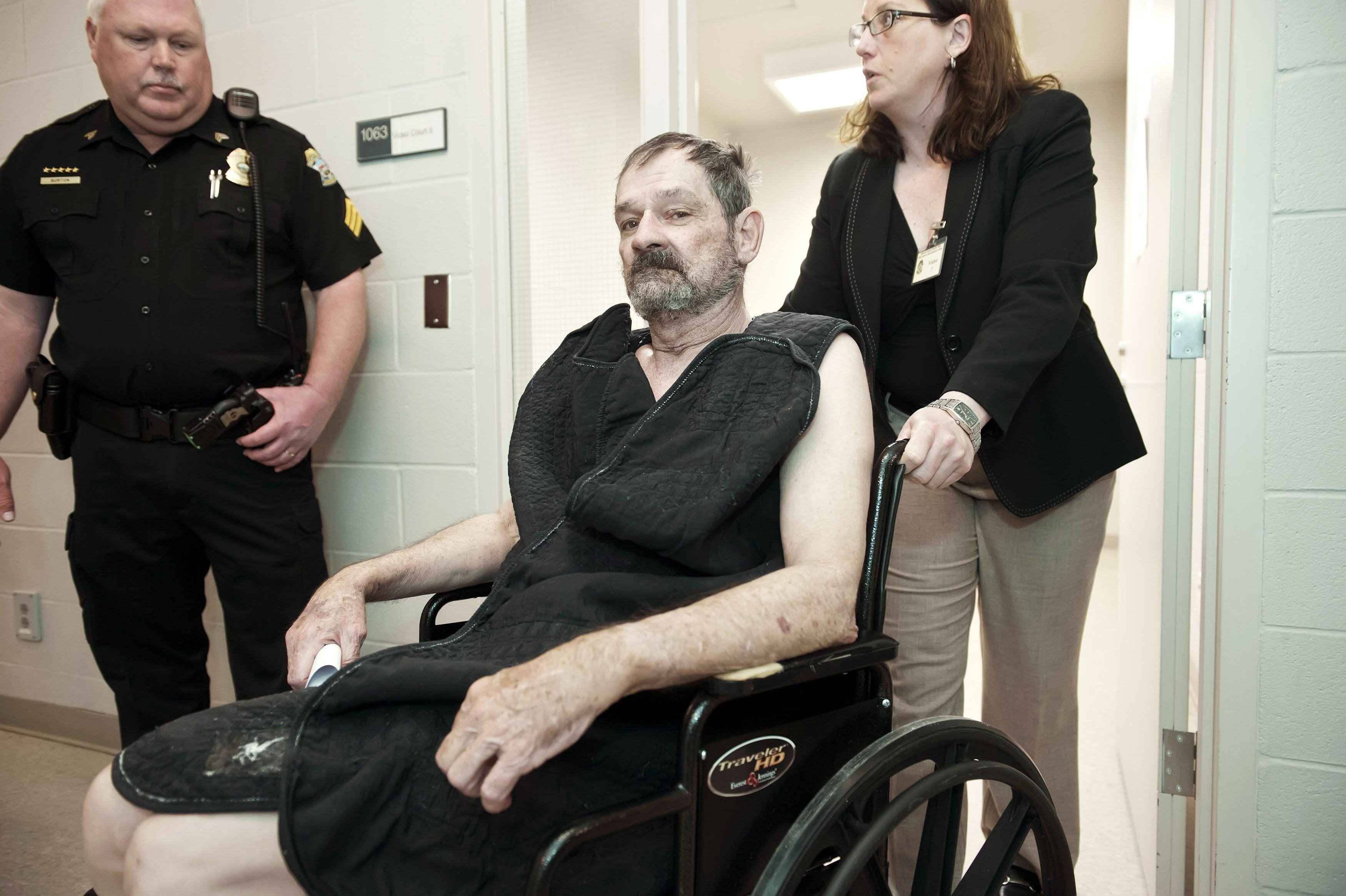 Frazier Glenn Cross at his arraignment on murder charges (David Eulitt—The Kansas City Star/Reuters)