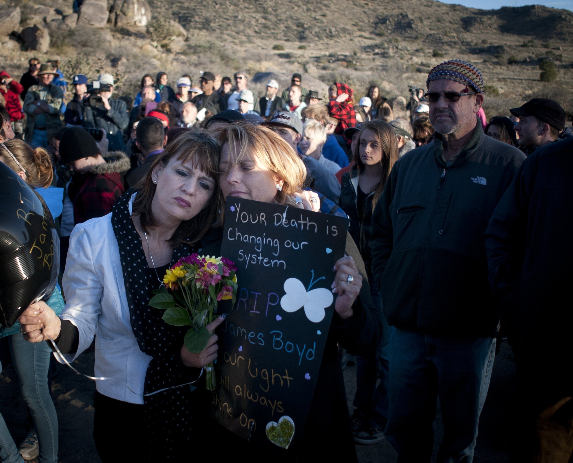 Vigil For Veteran Shot Dead by Albuquerque Police