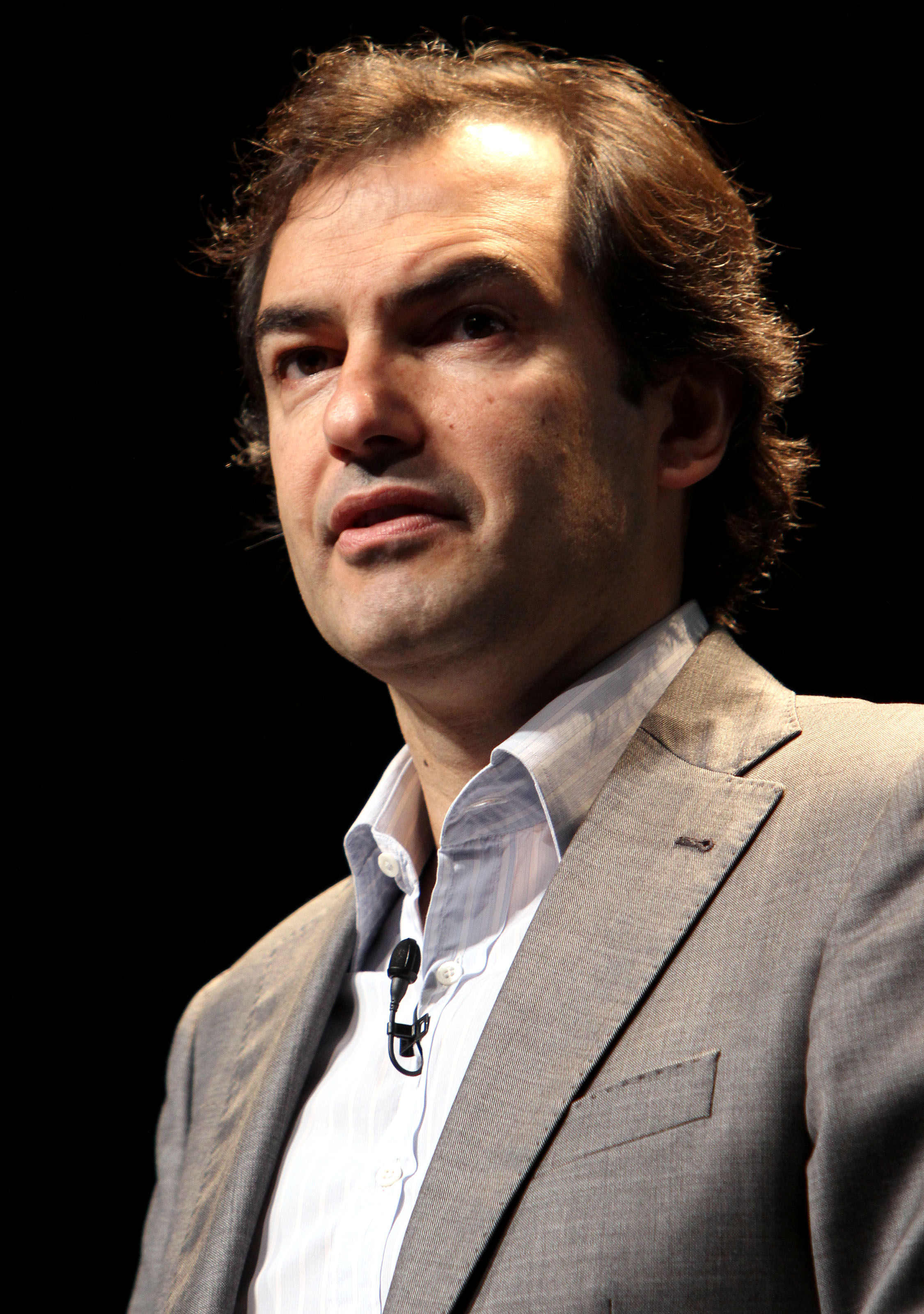 Henrique De Castro, former Vice President Global Media and Platforms of Google, delivers a speech during a session at the Cannes Lions 2010 International Advertising Festival in Cannes, on  June 23, 2010. (Sebastien Nogier—Reuters)
