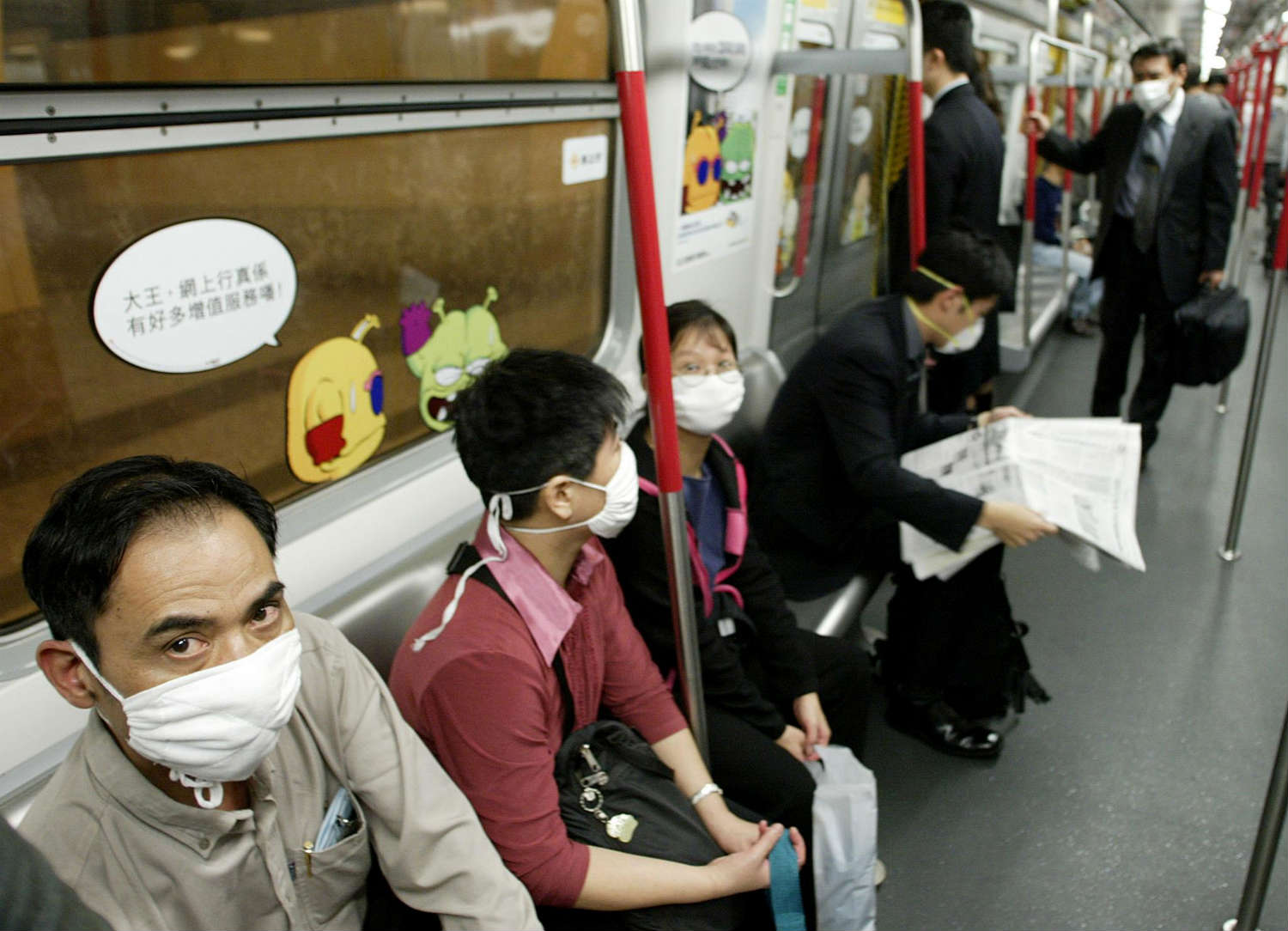 A single patient seeded Hong Kong's SARS outbreak in 2003 (Peter Parks—AFP/Getty Images)