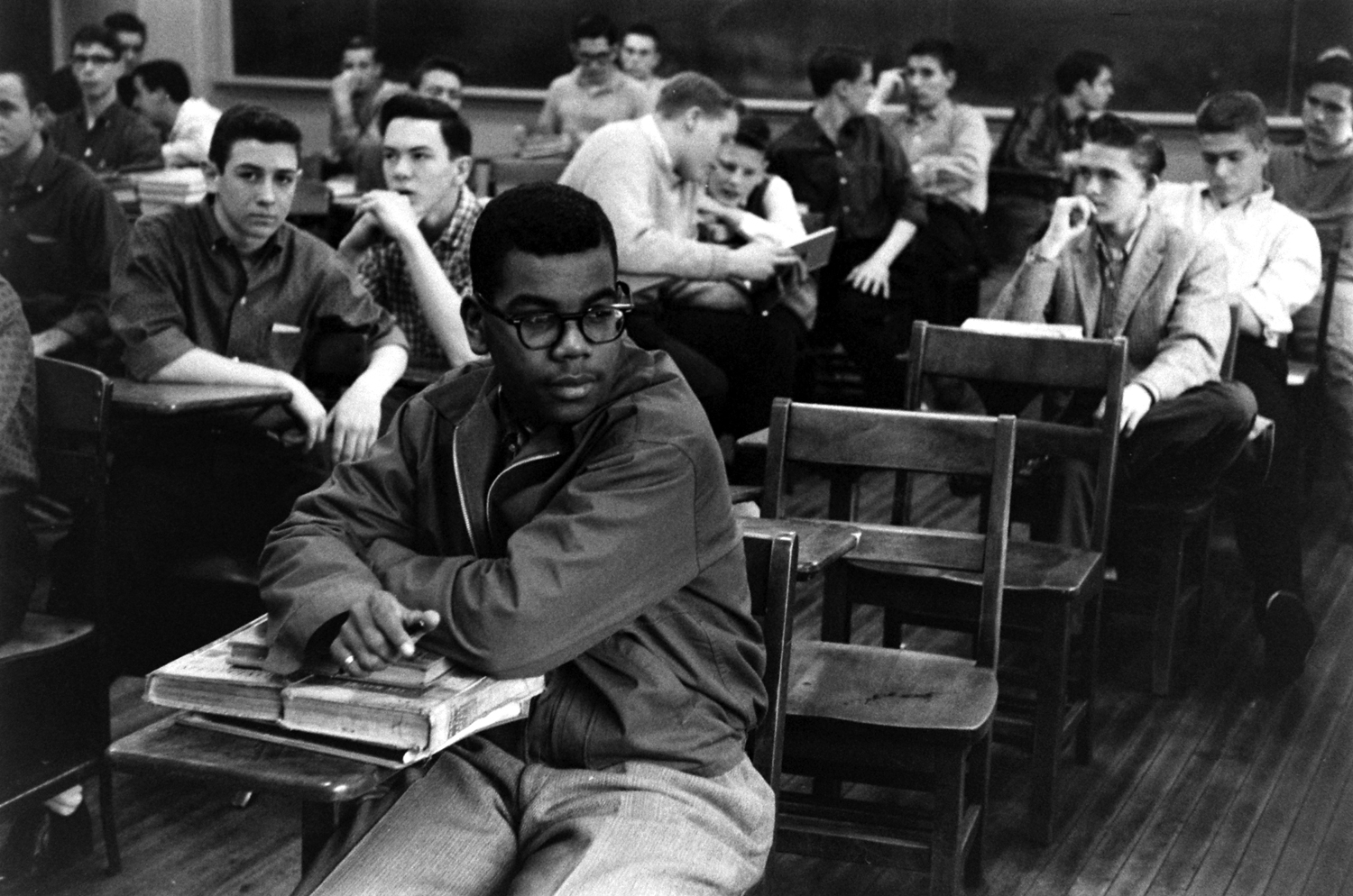 Fifteen-year-old Louis Cousins, Maury High School, Norfolk, Va., 1959.