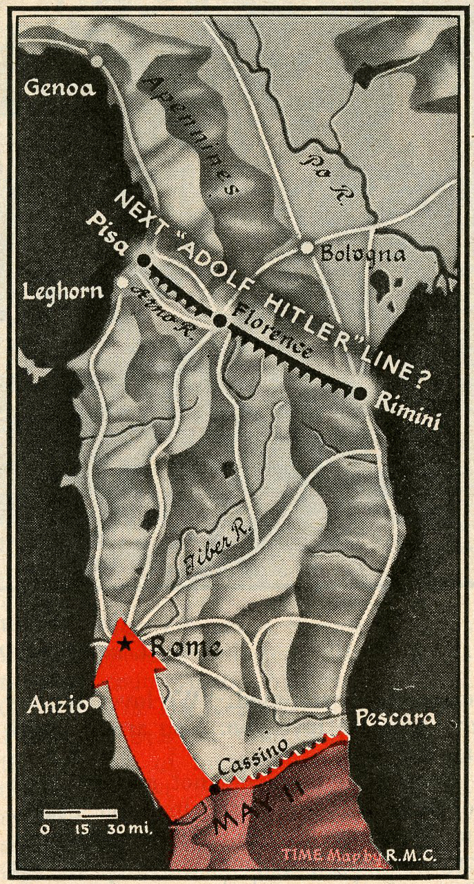 WWII Maps from TIME Magazine, June 1944