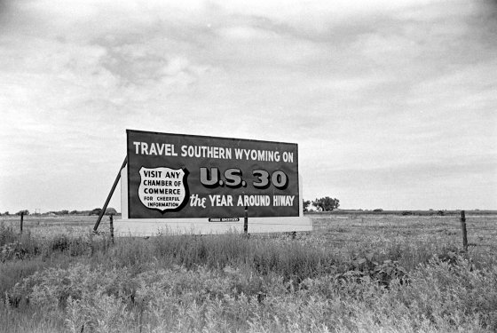 Route 30, Wyoming, USA, 1948.
