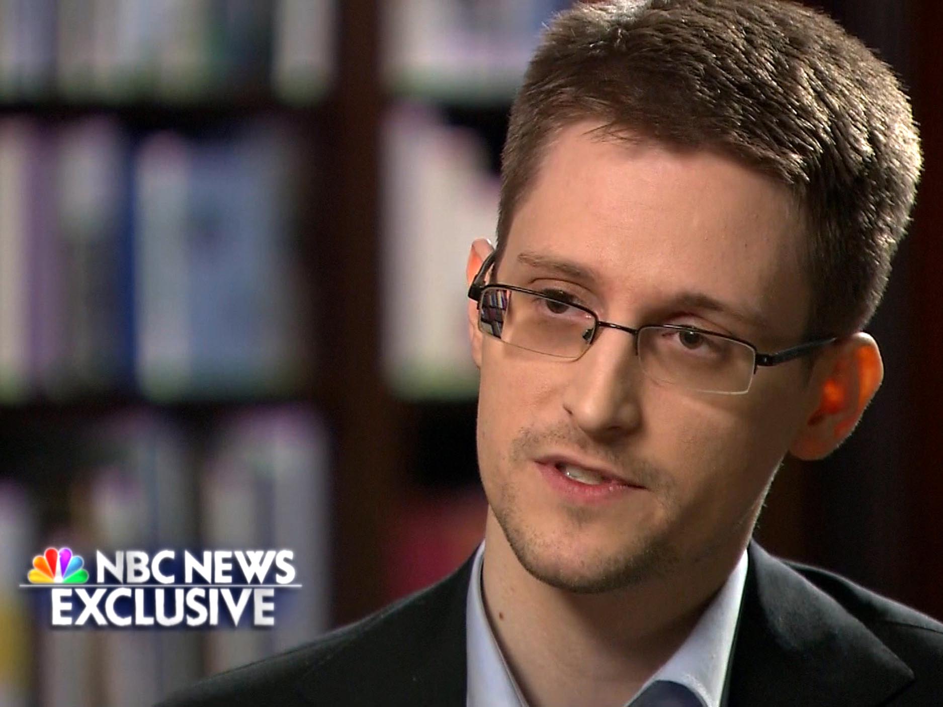 Edward Snowden speaks with Brian Williams in an NBC News exclusive interview (NBC News)