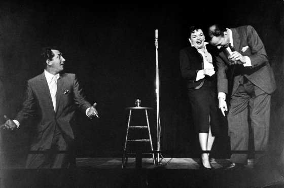 Dean Martin, Judy Garland and Frank Sinatra, 1958.