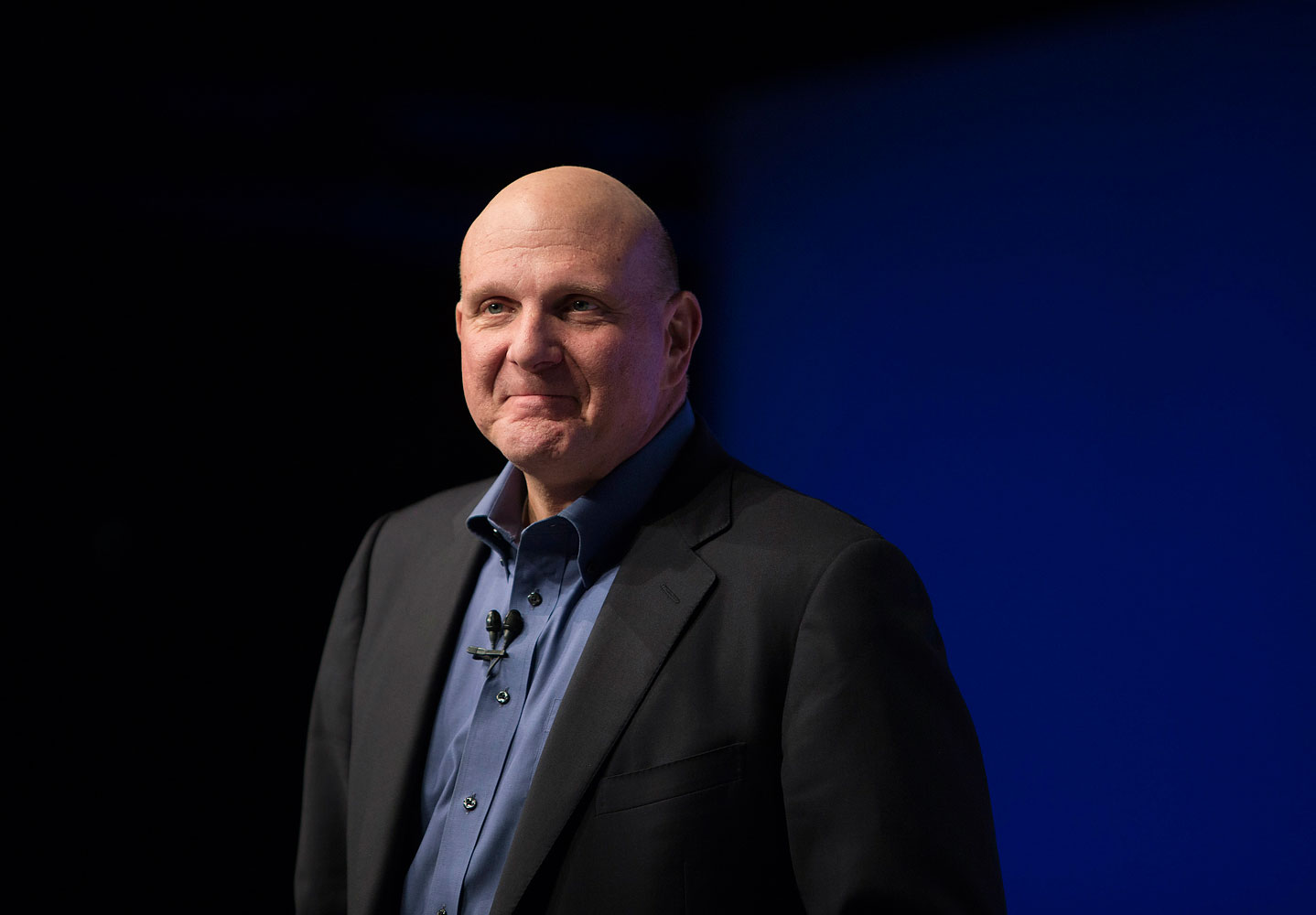 Steve Ballmer, chief executive officer of Microsoft Corp., pauses while speaking at an event in New York, Oct. 25, 2012. (Scott Eells—Bloomberg/Getty Images)
