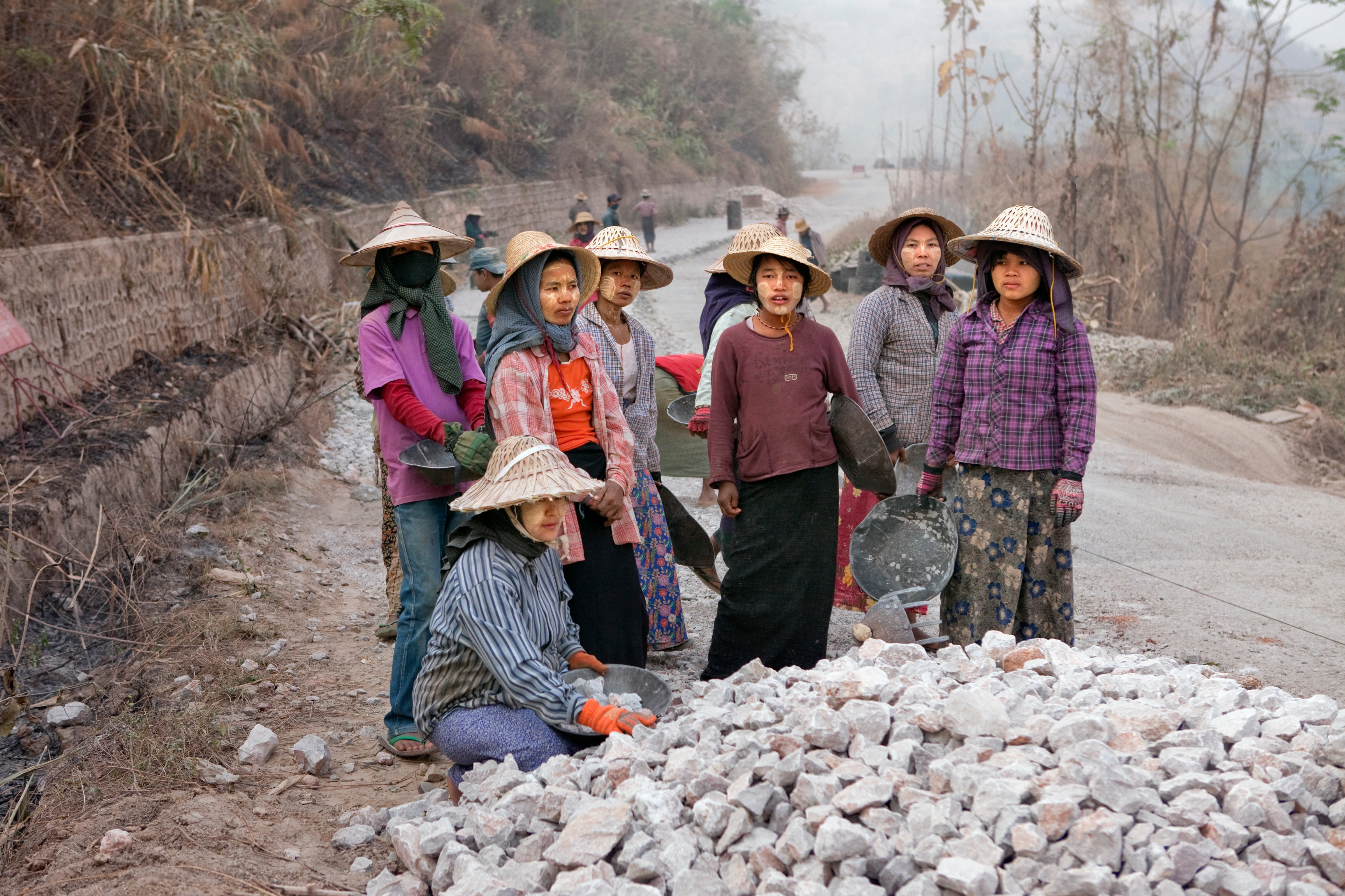 Forced female and child labor in Myanmar