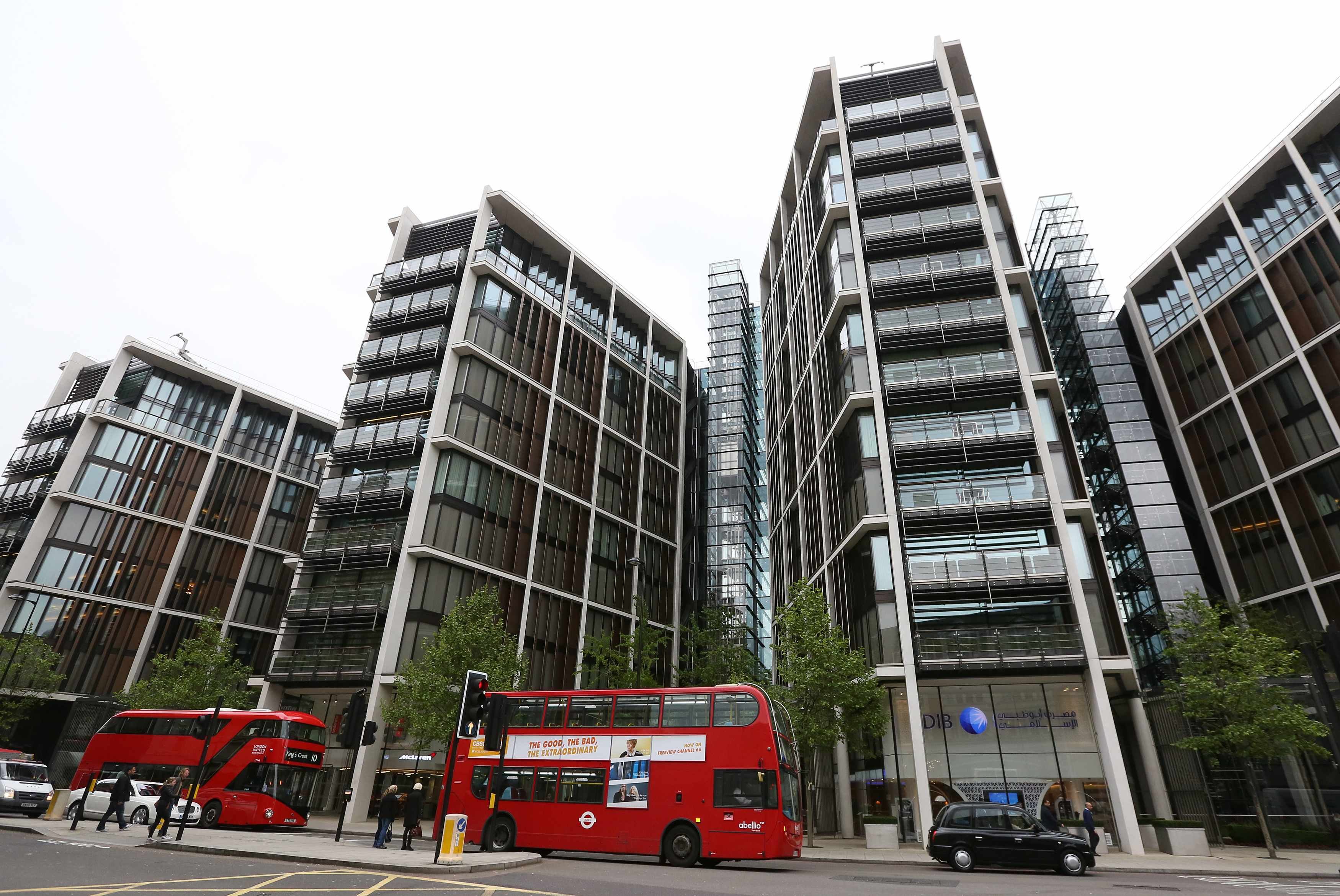 The development of One Hyde Park is seen in London