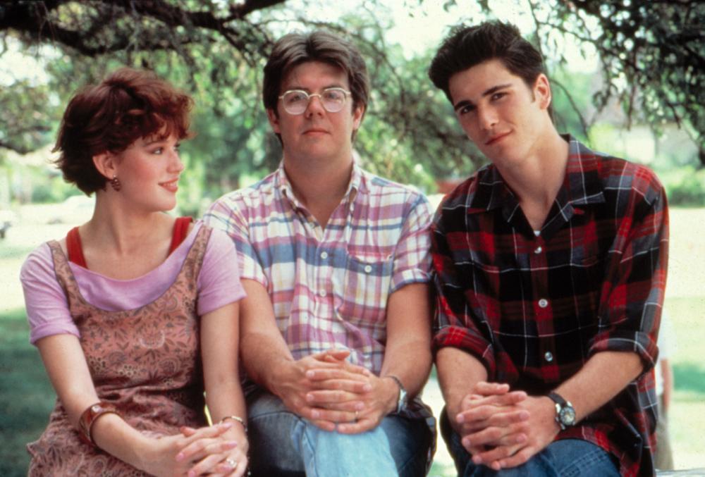 Molly Ringwald, Director John Hughes and Mark Schoeffling (Universal Pictures)