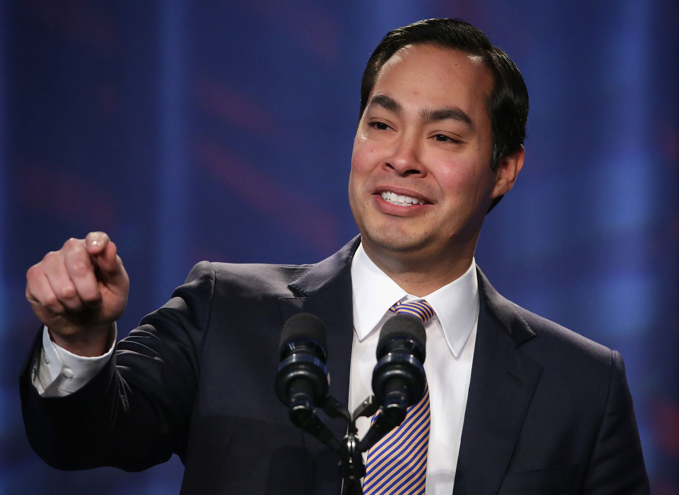 Mayor of San Antonio, Texas, Julian Castro speaks during the opening plenary session of Families USA's Health Action 2014 conference Jan. 23, 2014 in Washington, DC. Alex Wong—Getty Images (Alex Wong—Getty Images)