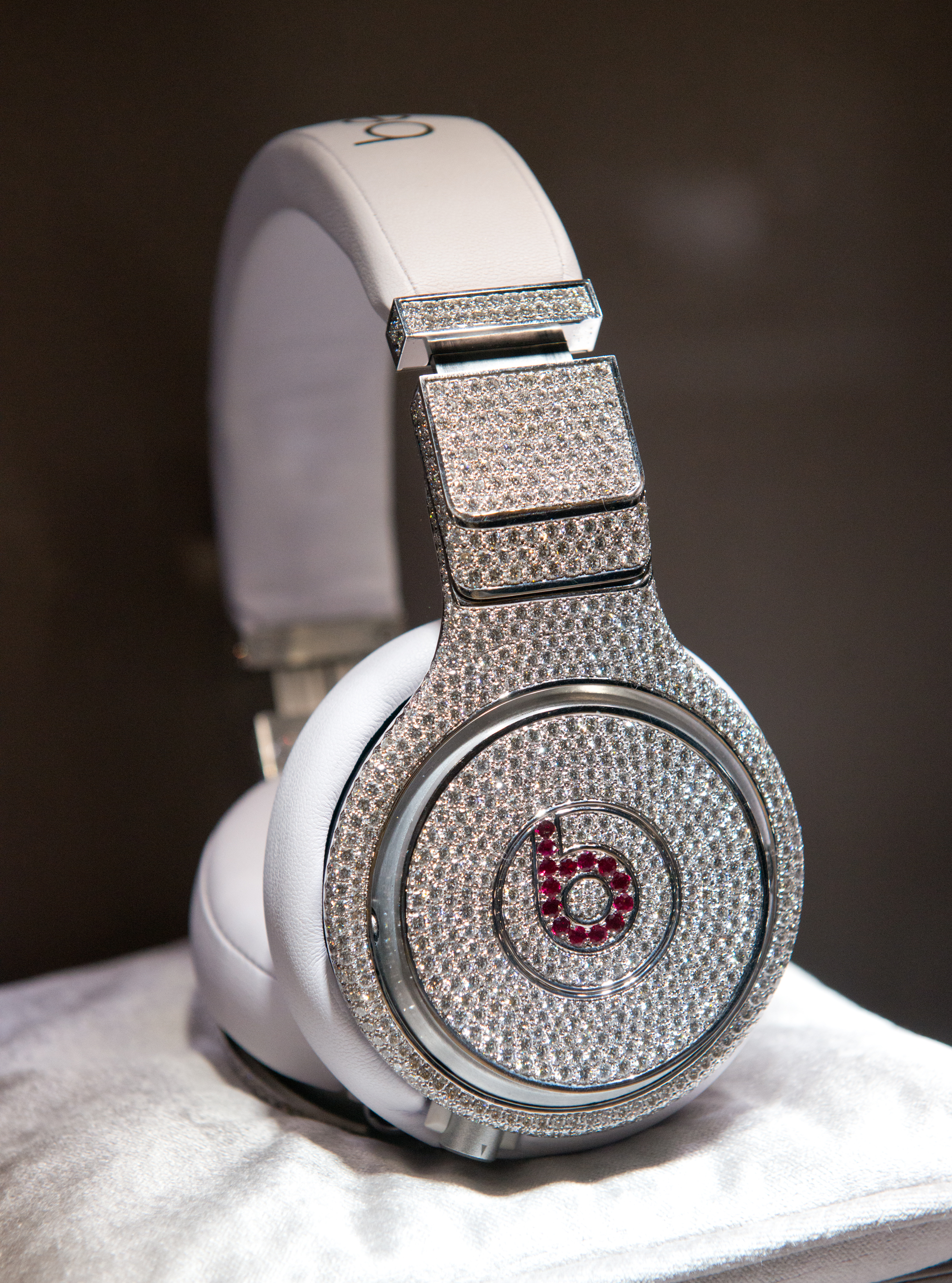 The Million Dollar Headphones by Beats by Dr. Dre &amp;  Graff Diamonds, displayed on January 31, 2014 in New York City. (Noam Galai—2014 Getty Images)