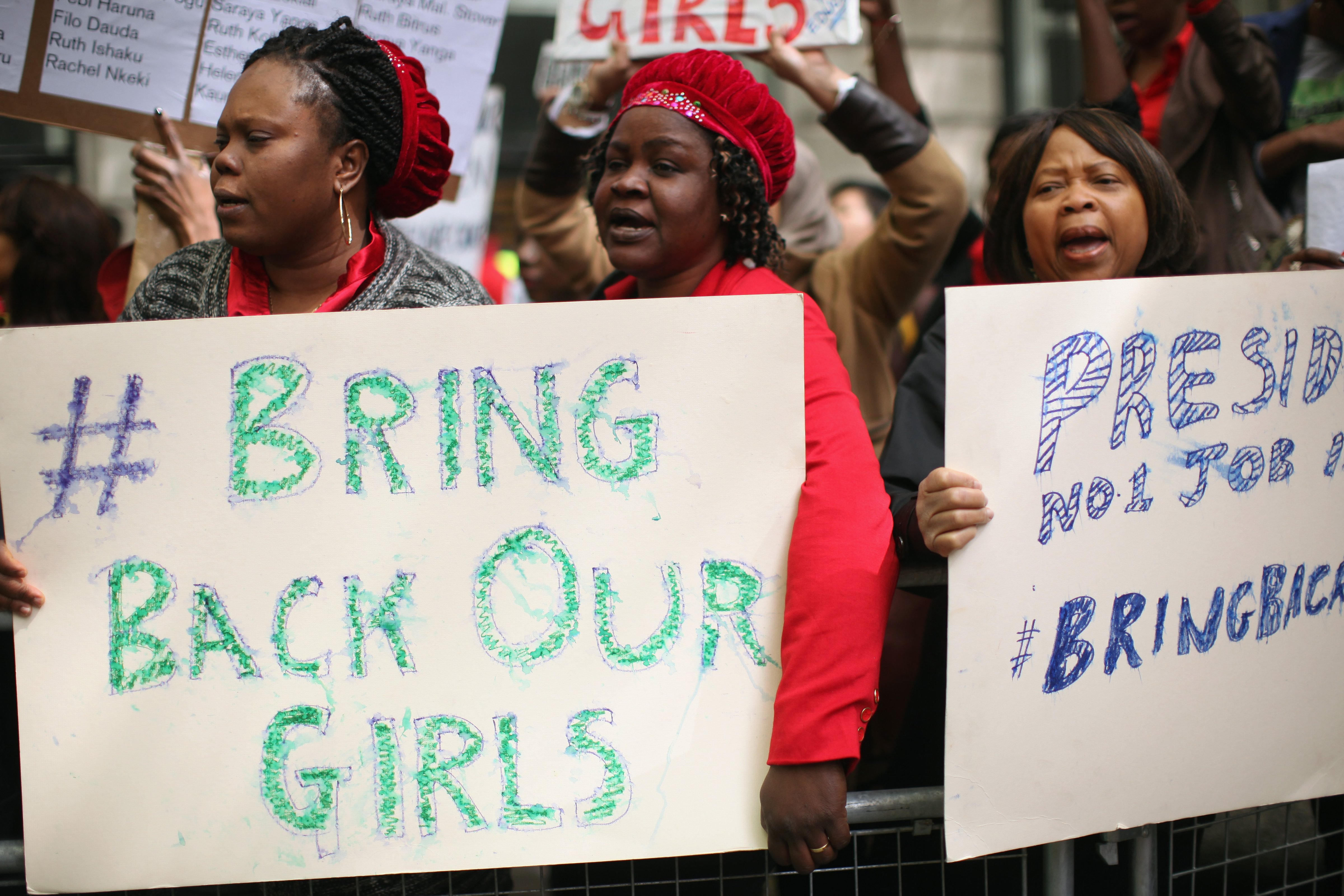 London Protest Against The  Kidnapping Of More Than 200 Nigerian Girls