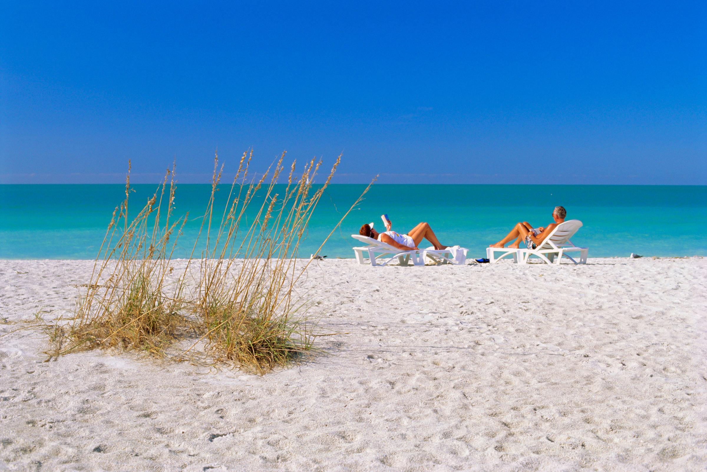 Gulf Coast beach, Anna Maria Island, north of Longboat Key, Florida, USA