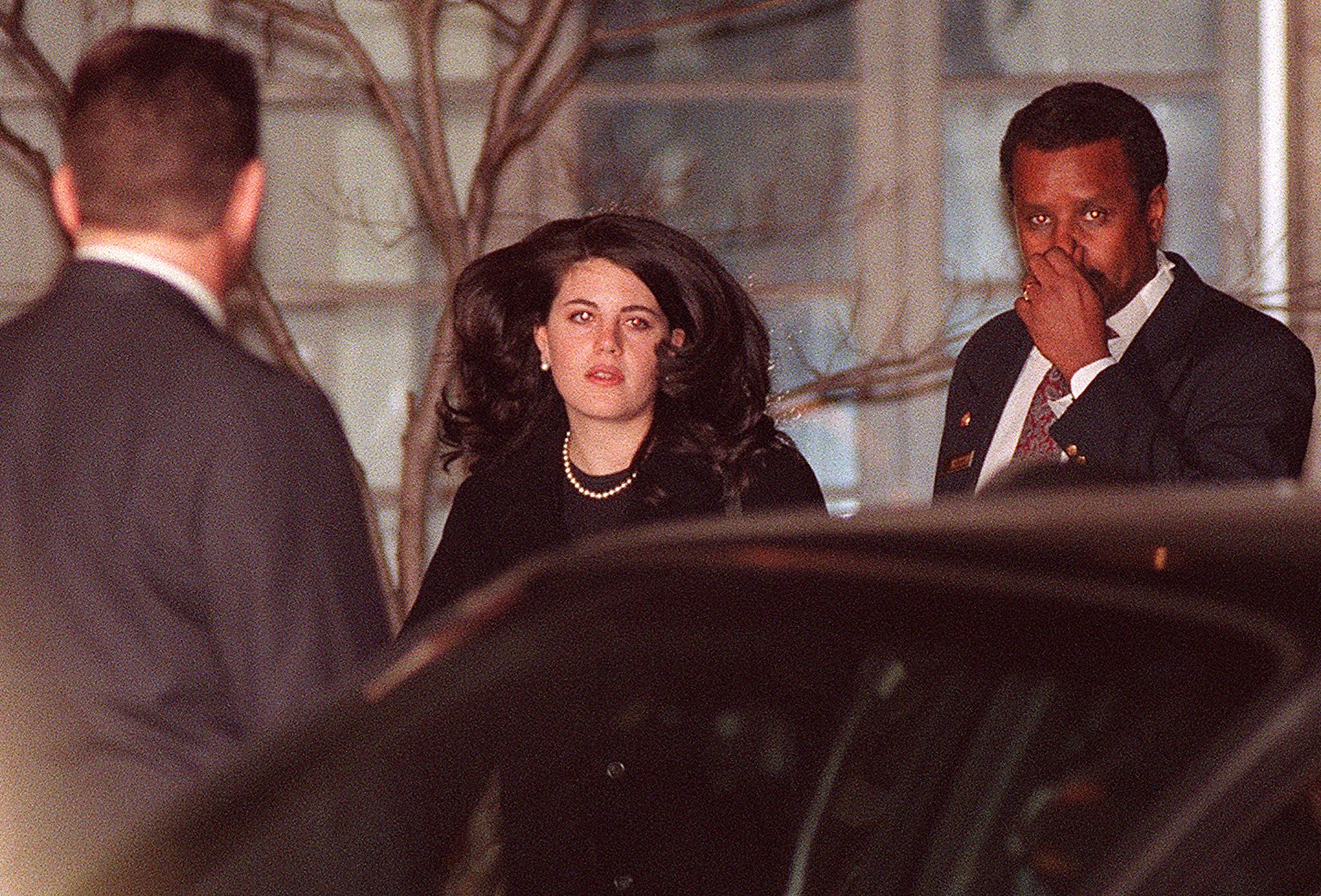 Monica Lewinsky in Washington DC just after the scandal broke in 1998. 