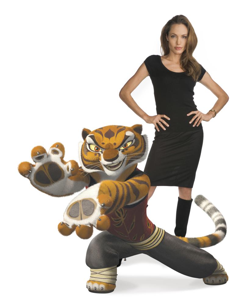 The ever-talented Jolie tried her hand at voice acting as Tigress, the leader of a pack of kung fu masters called the Furious Five, in Kung Fu Panda.