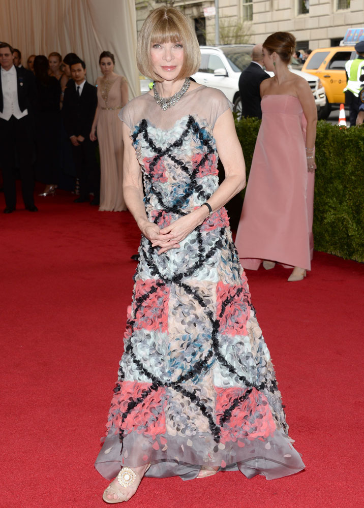 Anna Wintour attends The Metropolitan Museum of Art's Costume Institute benefit gala celebrating "Charles James: Beyond Fashion" on May 5, 2014, in New York City.