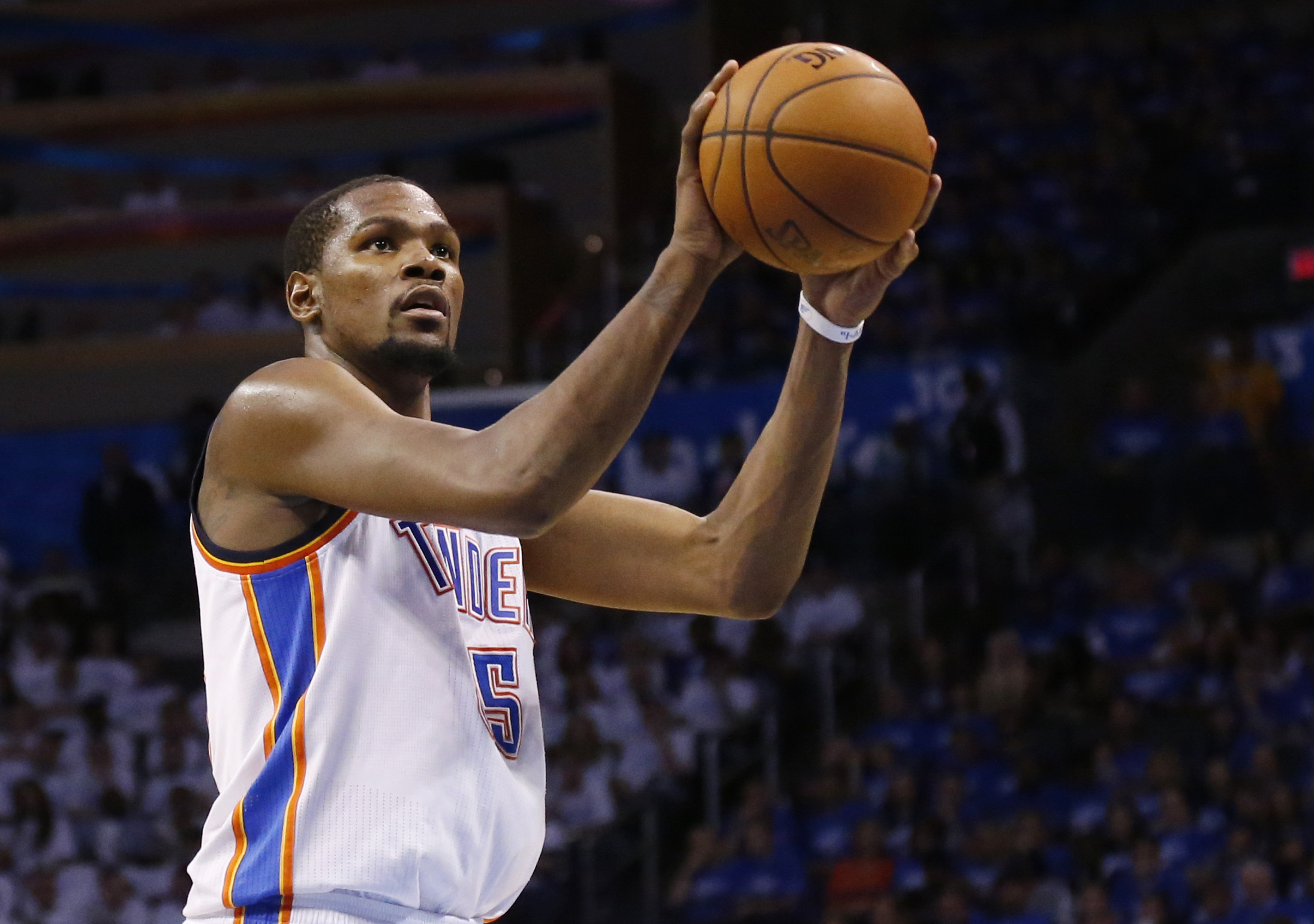 Kevin Durant Of Oklahoma City Thunder Wins First Mvp Trophy Time 