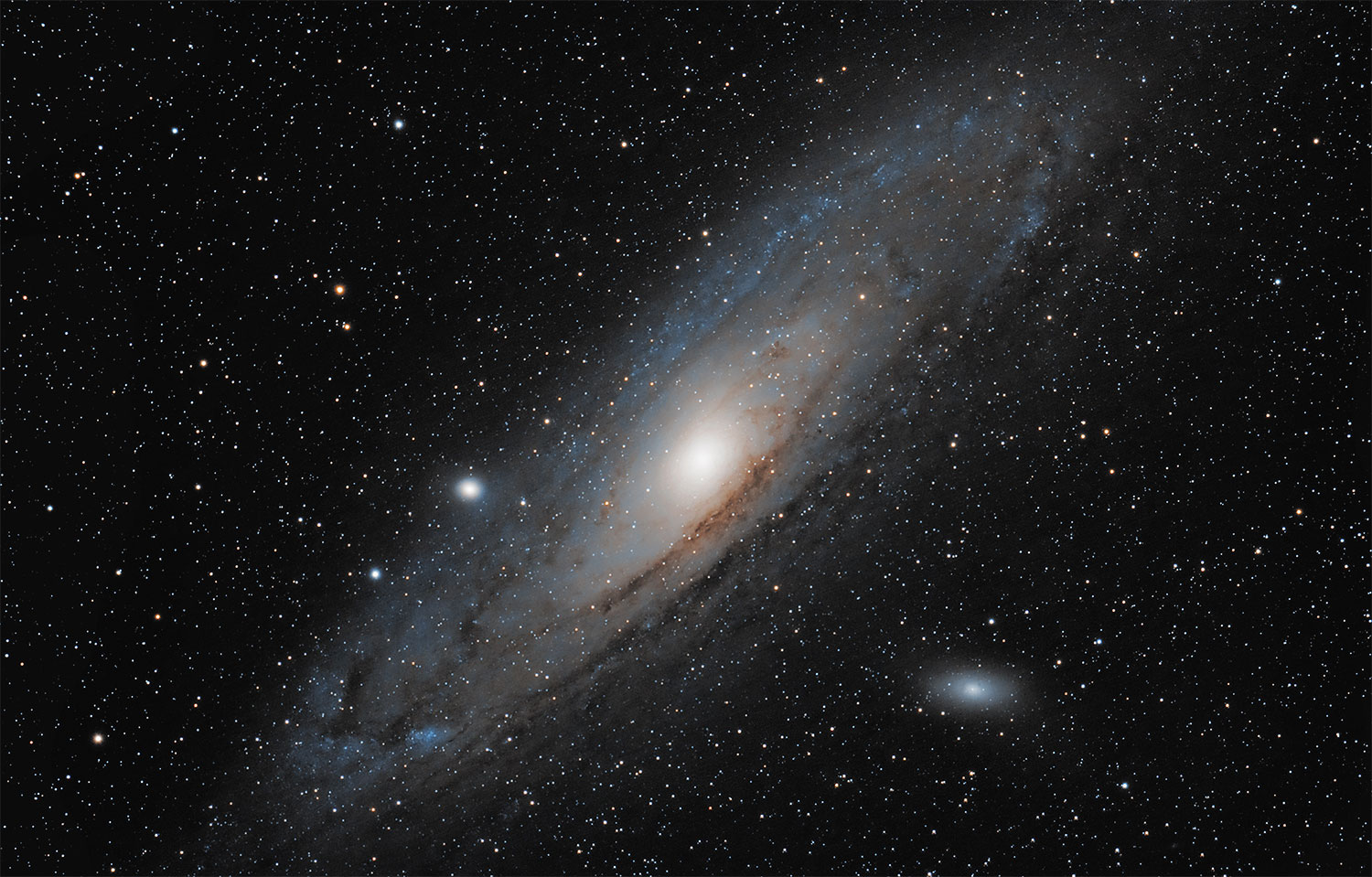 Andromeda Galaxy (M31), imaged from Fayetteville, Ark., on Jan. 19, 2014,