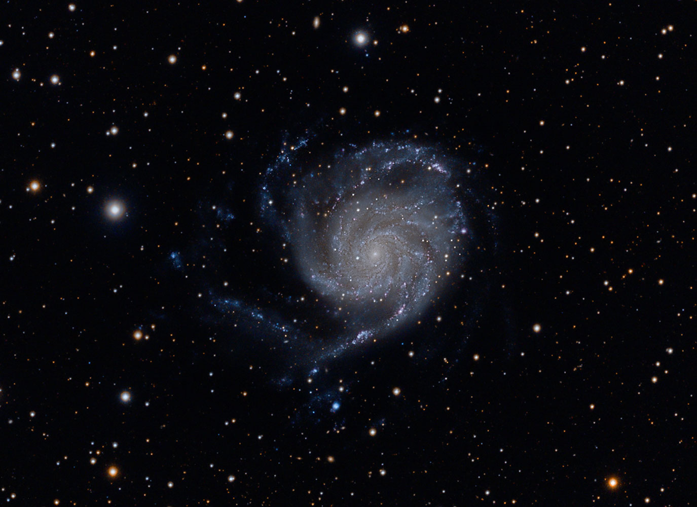 The Pinwheel Galaxy, also known as Messier 101, M101 or NGC 5457, taken at the Winter Star Party in the Florida Keys on March 1, 2014.