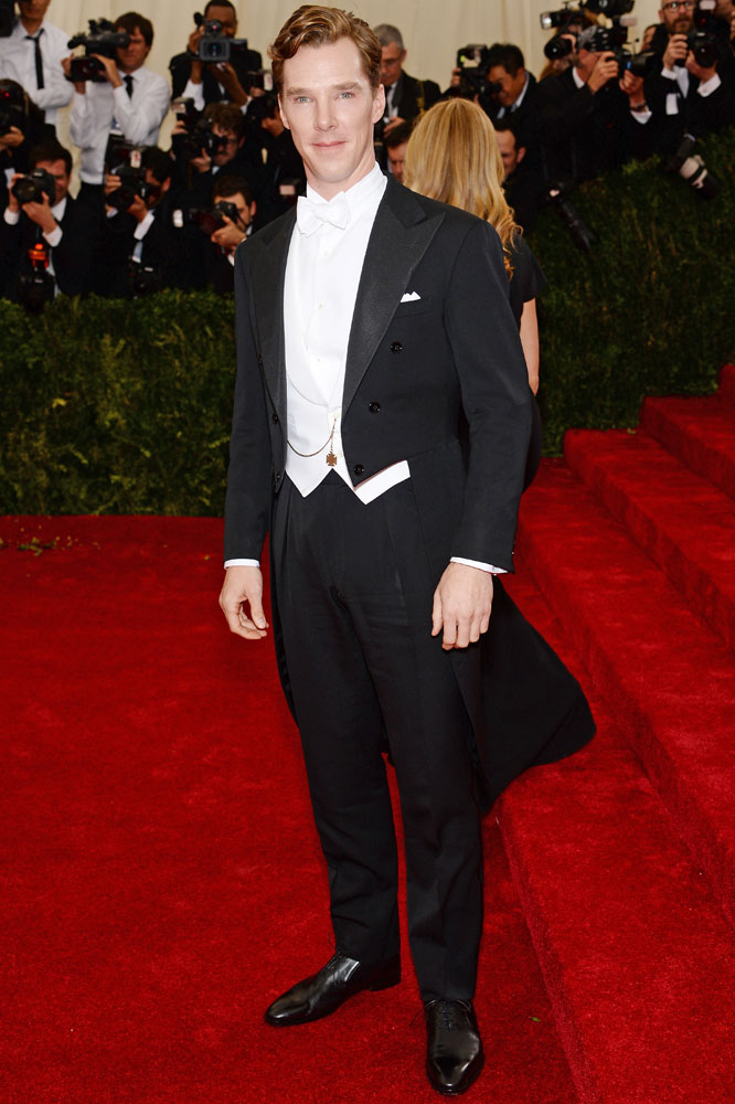Benedict Cumberbatch attends The Metropolitan Museum of Art's Costume Institute benefit gala celebrating "Charles James: Beyond Fashion" on May 5, 2014, in New York City.