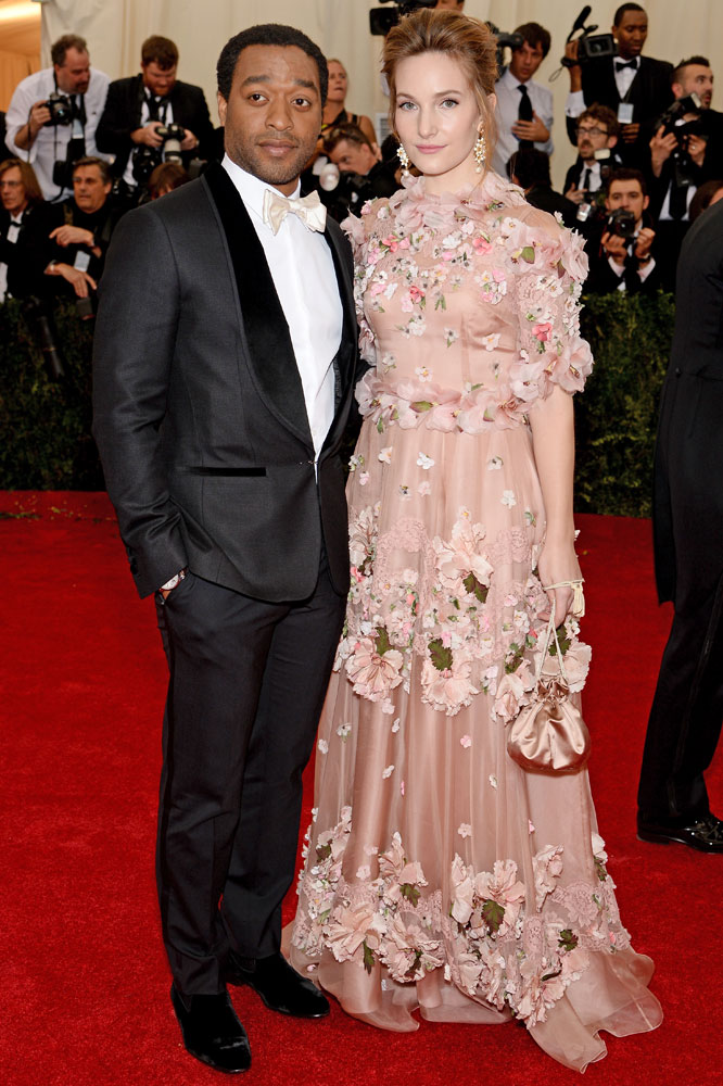 From left: Chiwetel Ejiofor and Sari Mercer attend the "Charles James: Beyond Fashion" Costume Institute Gala at the Metropolitan Museum of Art on May 5, 2014 in New York City.