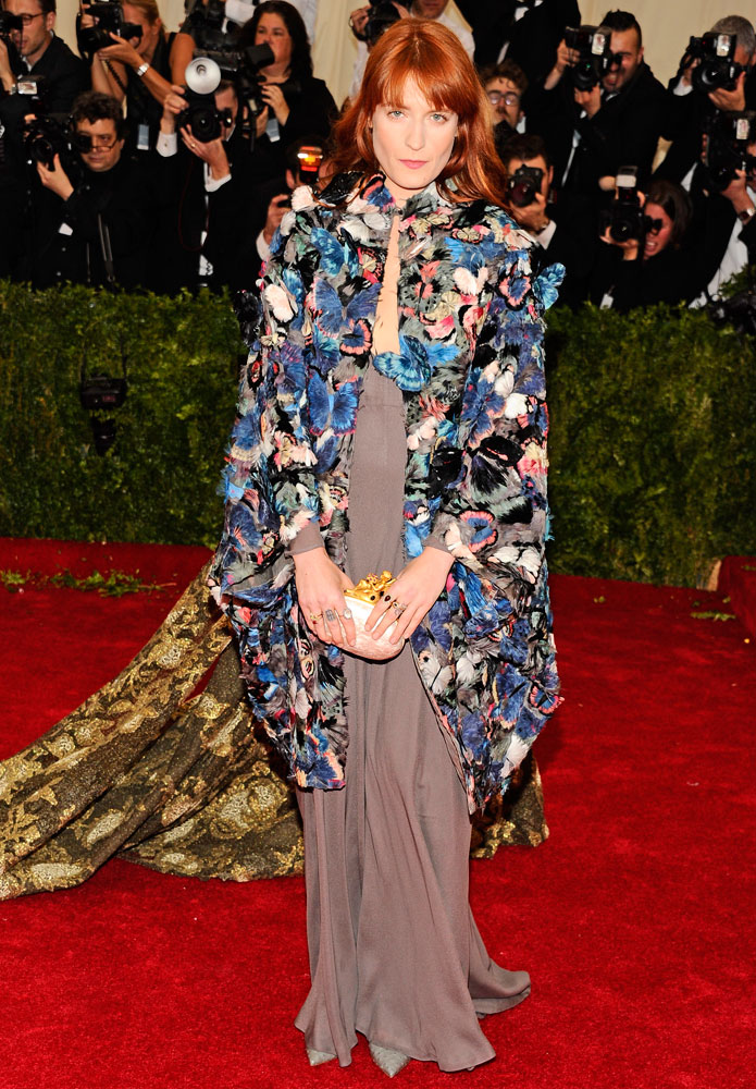 Florence Welch attends The Metropolitan Museum of Art's Costume Institute benefit gala celebrating "Charles James: Beyond Fashion" on May 5, 2014, in New York City.