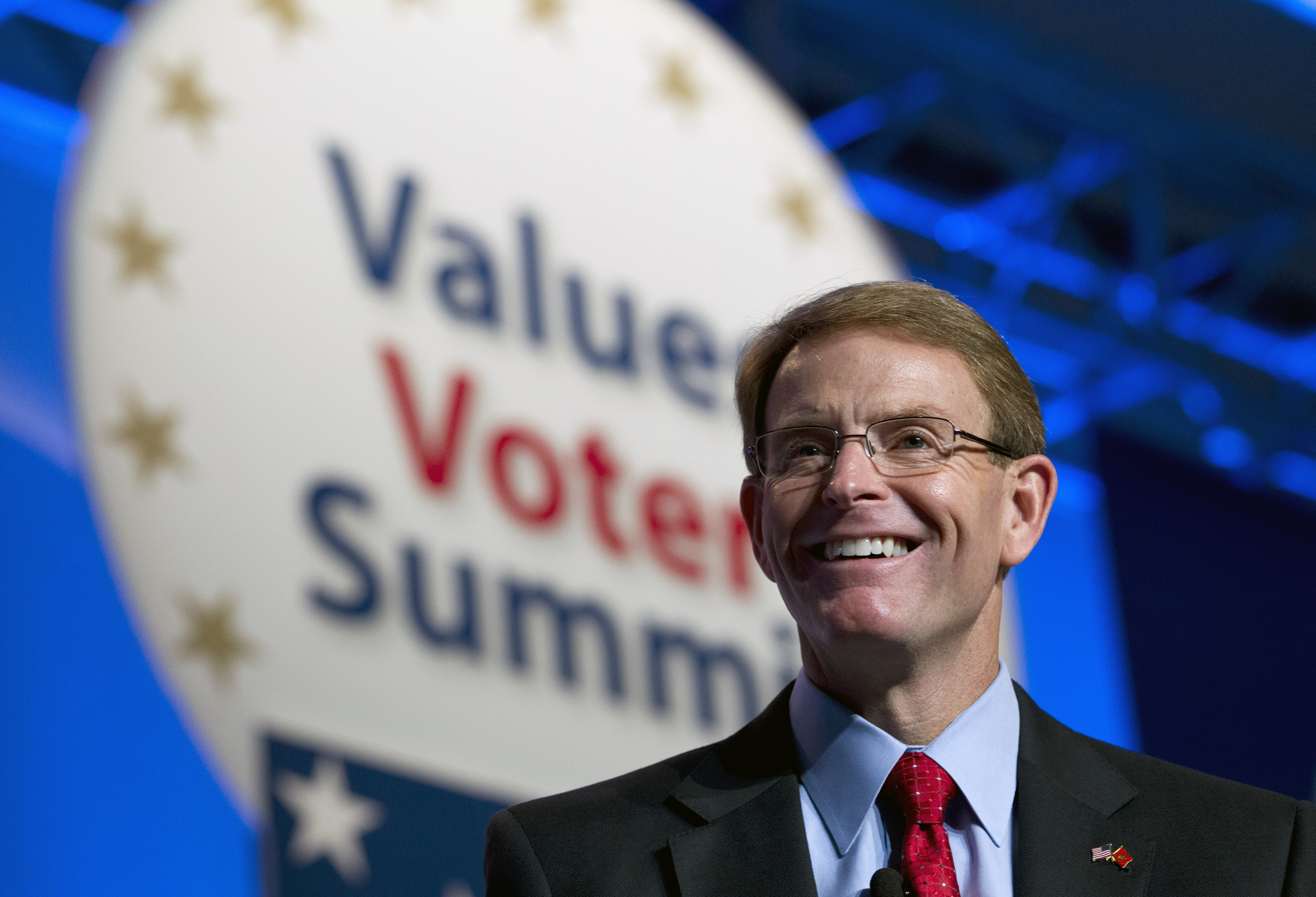 FRCAction and Family Research Council President Tony Perkins, speaks during the Values Voter Summit, held by the Family Research Council Action, on Oct. 11, 2013, in Washington, D.C. (Jose Luis Magana—AP)
