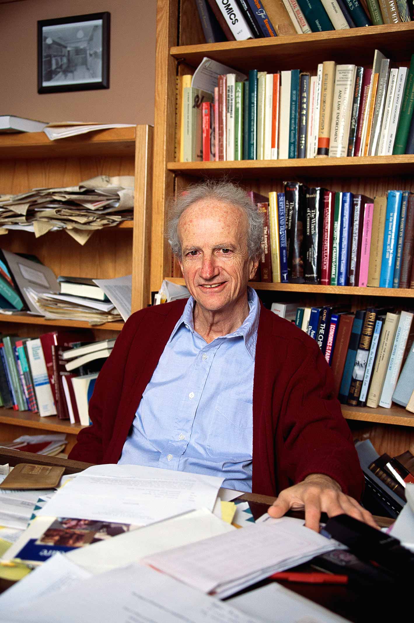 Gary S. Becker Portrait Nobel Prize Winner