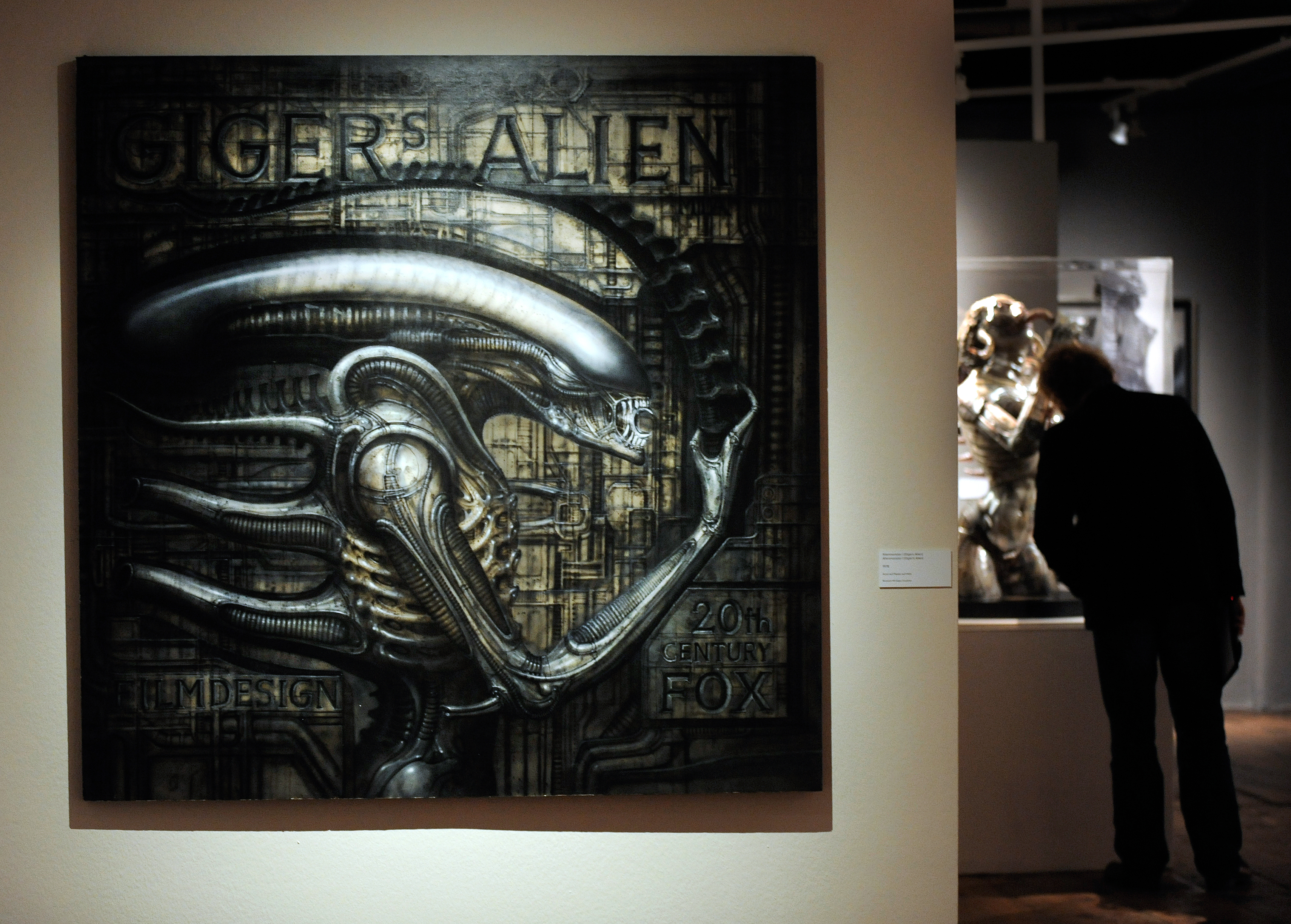 HR Giger's 'Alien' at the exhibition 'Traeume und Visionen' (Dreams and Visions) at the Kunsthaus Wien in Vienna on March 8, 2011.