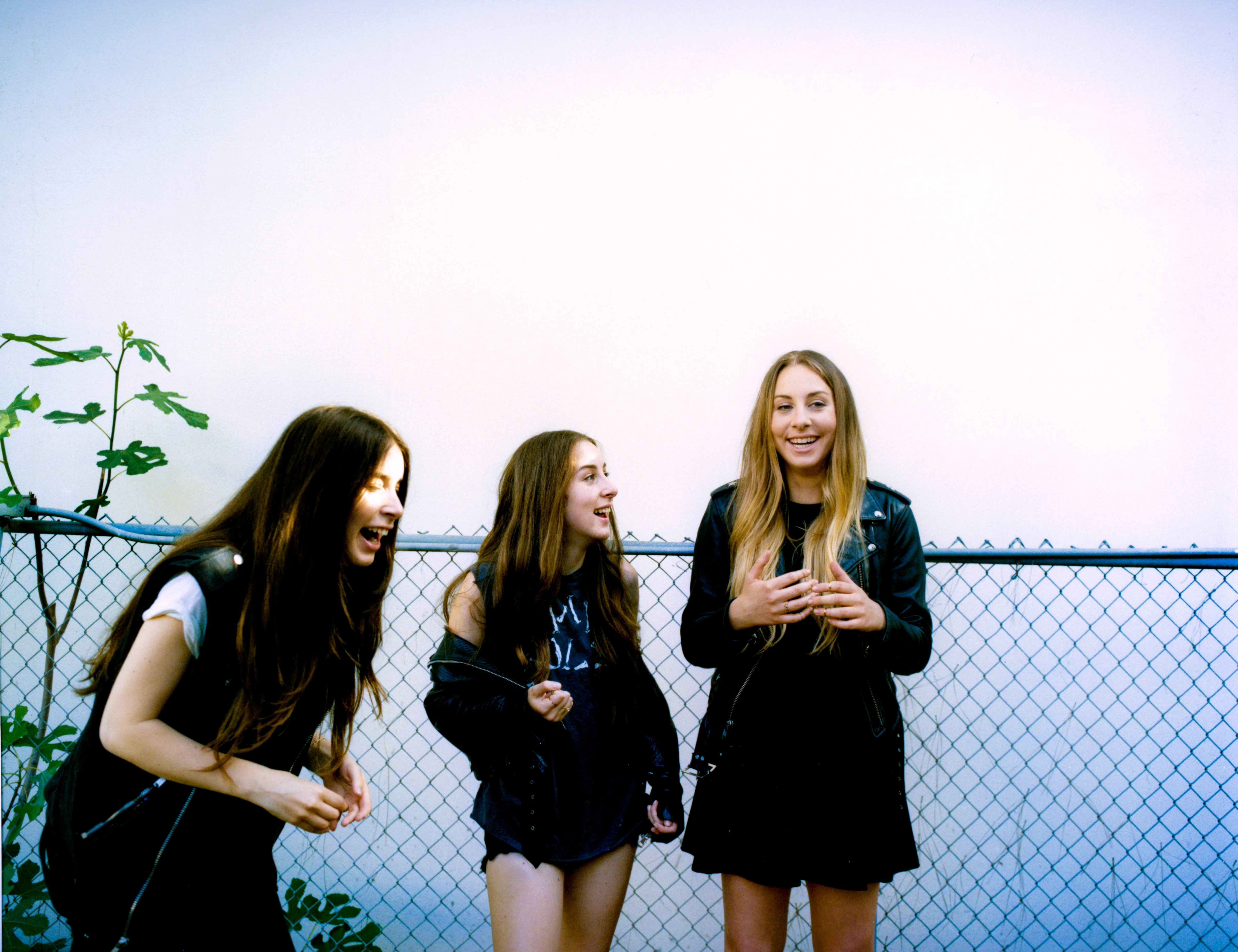 From left to right: Danielle, Alana and Este Haim. (Tom Beard)