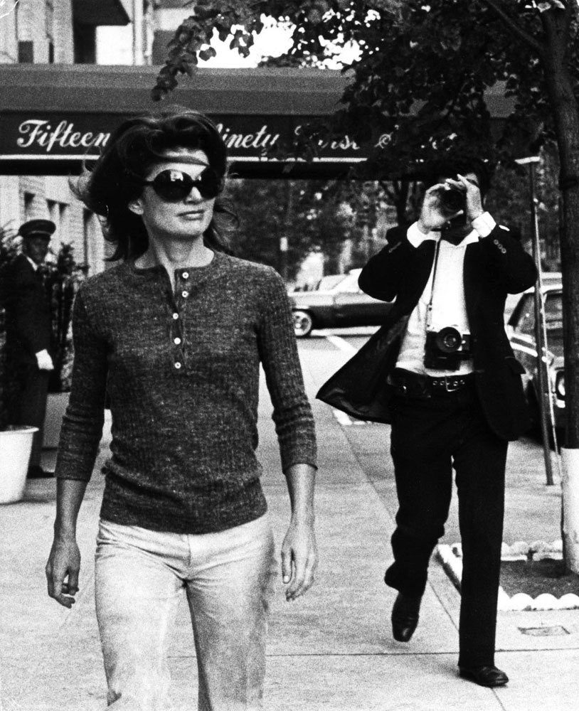 Jackie Onassis on the streets of New York City on Oct. 7, 1971.